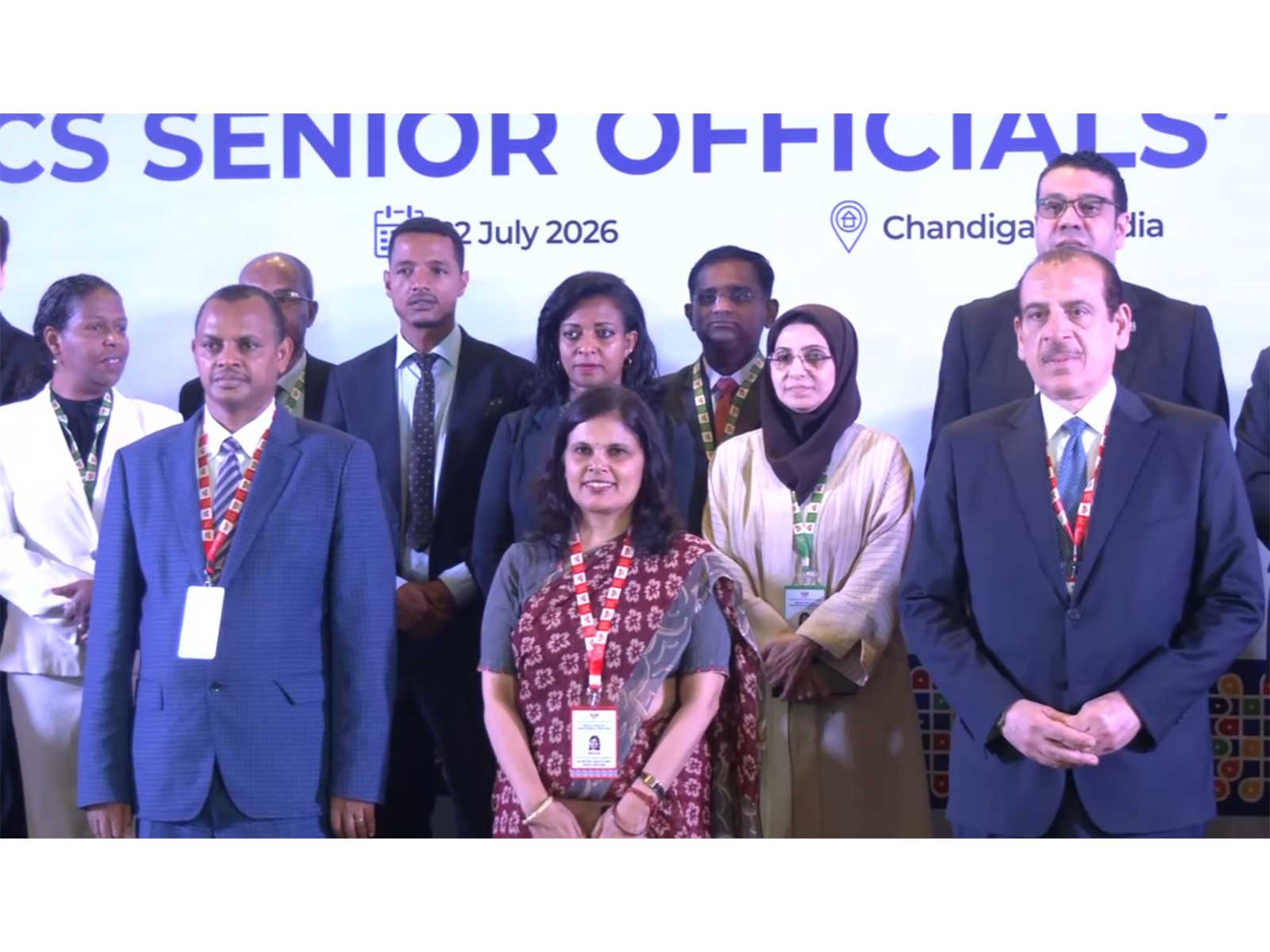 Chandigarh: Delegations visit exhibition on the second day of the 16th BRICS Health Ministerial Meeting (Photo/ANI)