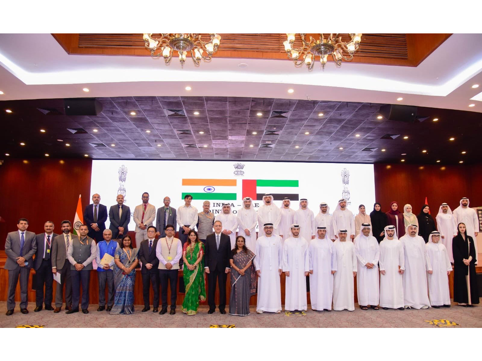 Officials from India and the UAE during the 7th Joint Committee on Consular Affairs meeting in New Delhi. (Photo: X/@MEAIndia)