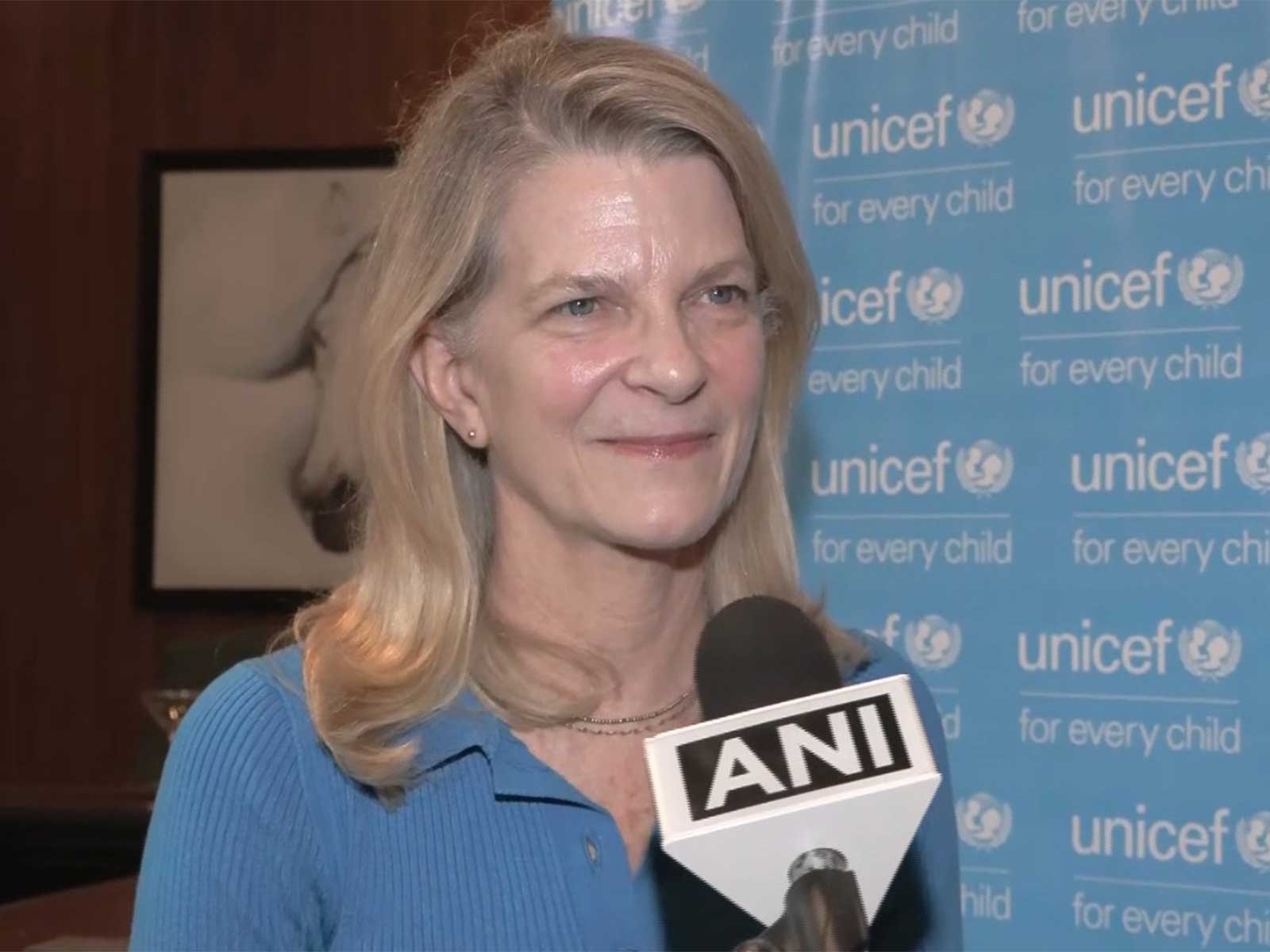 UNICEF Representative to India Cynthia McCaffrey (Photo/ANI)