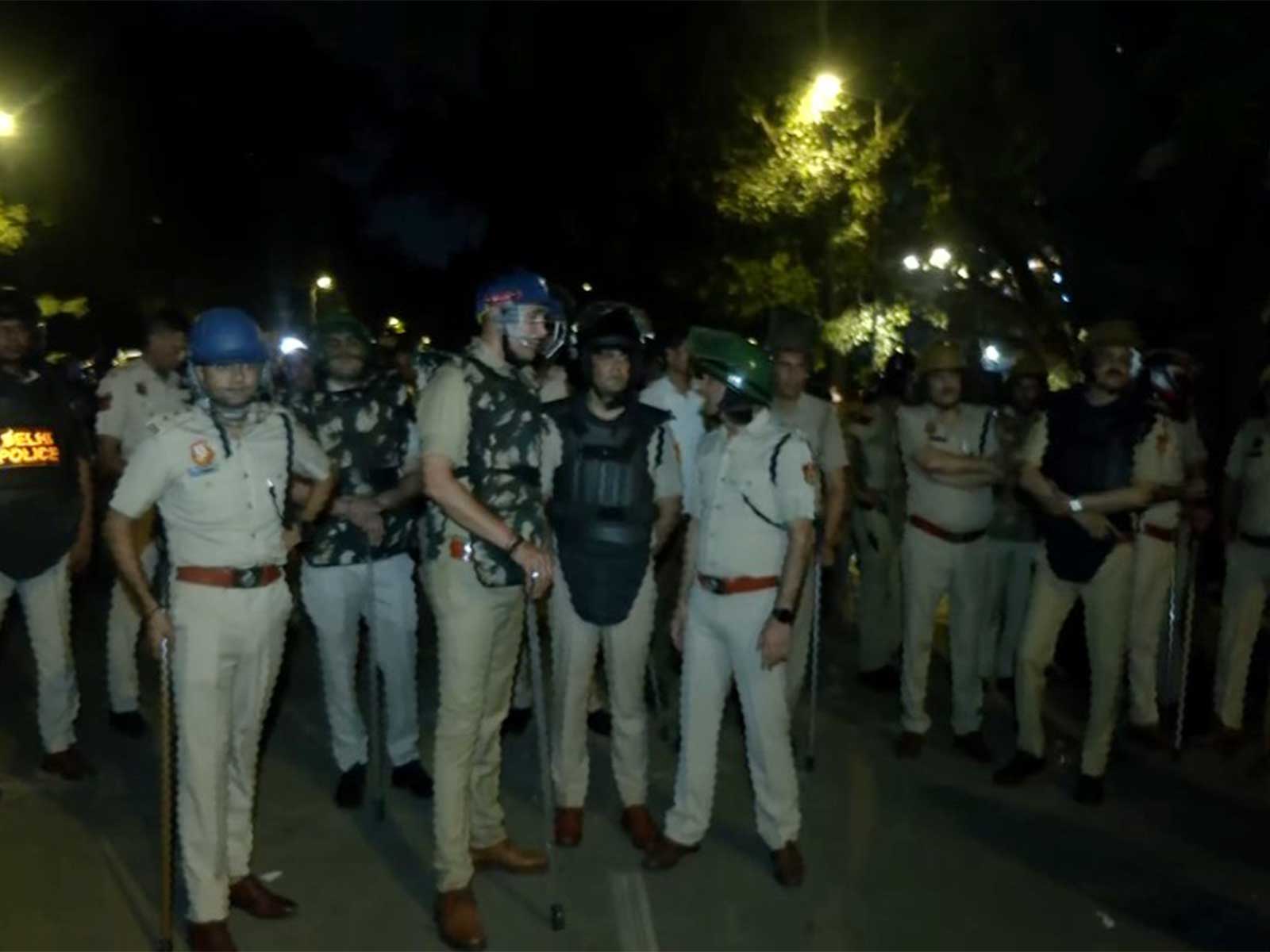 Security deployed at Jantar Mantar (Photo/ANI)