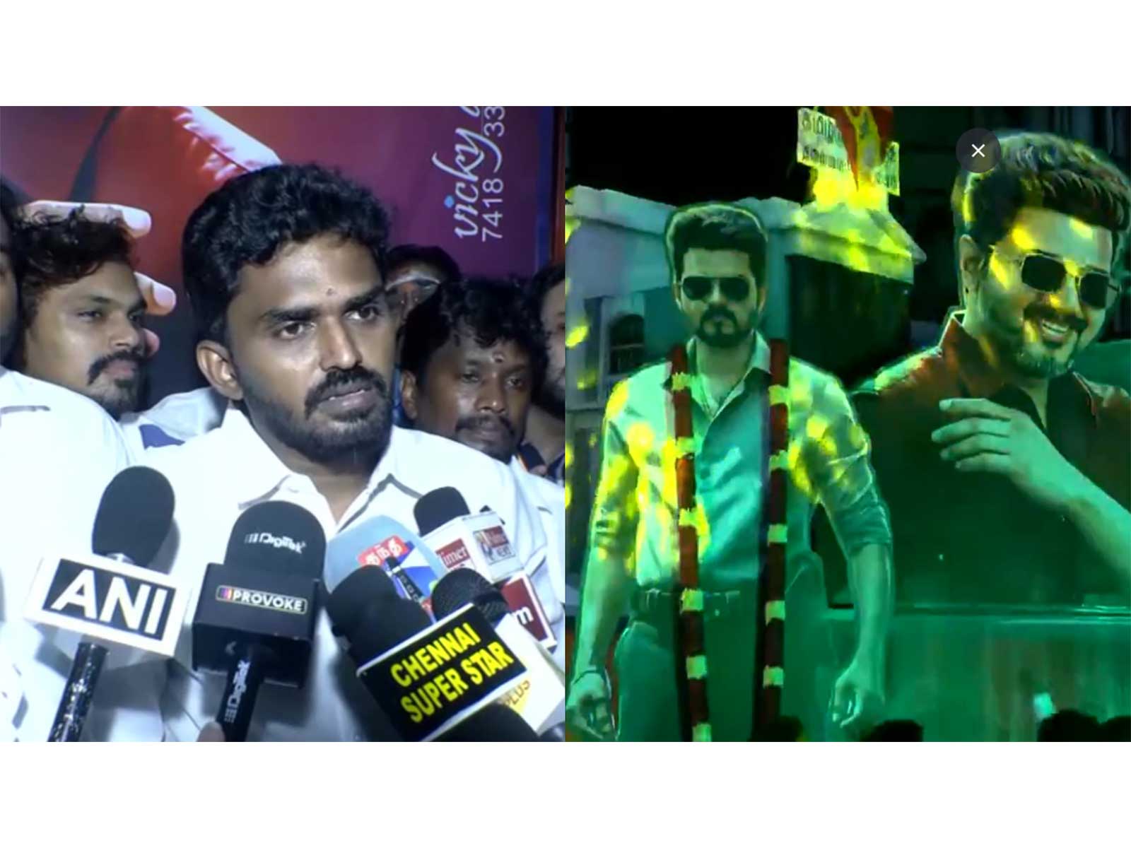 Fans celebrate 'Jana Nayagan' release, actor Jai heaps praise (Photo/ANI)