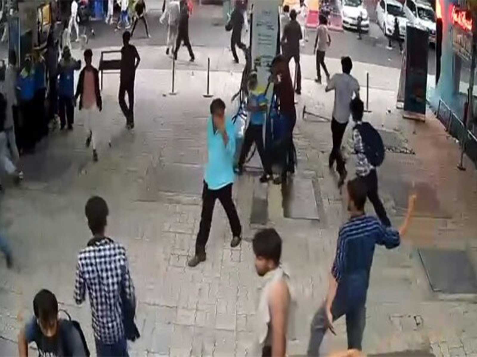 Visual of the CCTV footage shared by Delhi Police (Photo/Delhi Police)