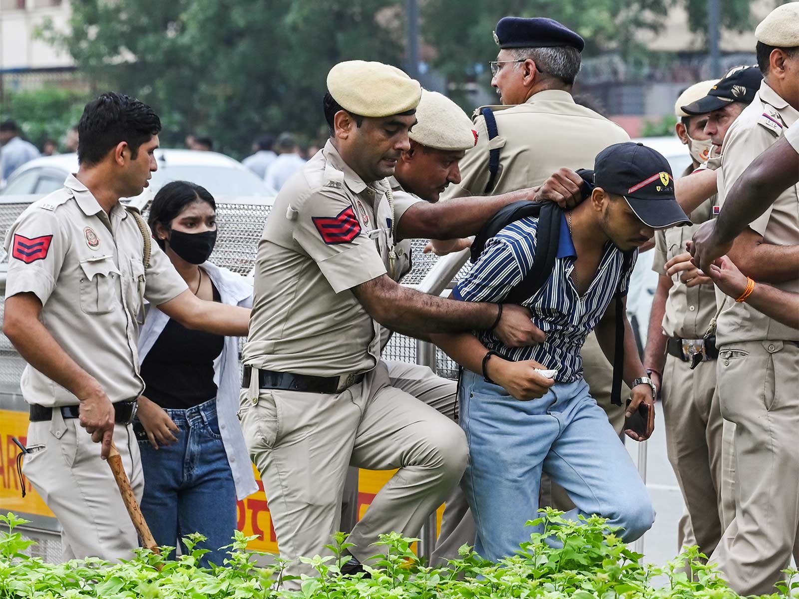 Police during CJP-led parliament march (File Photo/ANI)