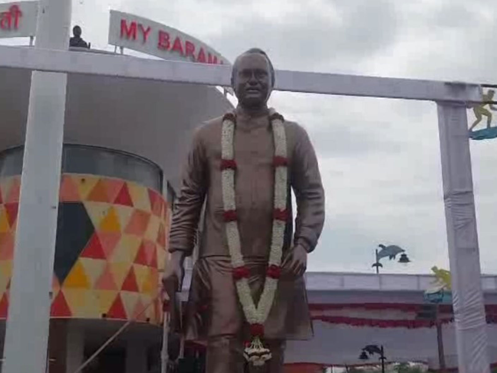 Statue of Ajit Pawar (Photo/ANI)