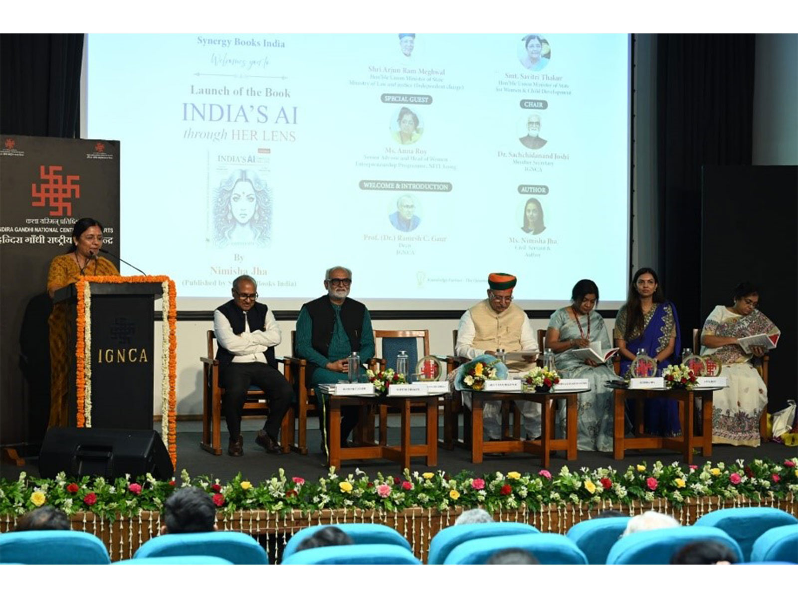 Hon'ble Ministers Arjun Ram Meghwal and Savitri Thakur Unveil India's AI Through Her Lens by Nimisha Jha at IGNCA