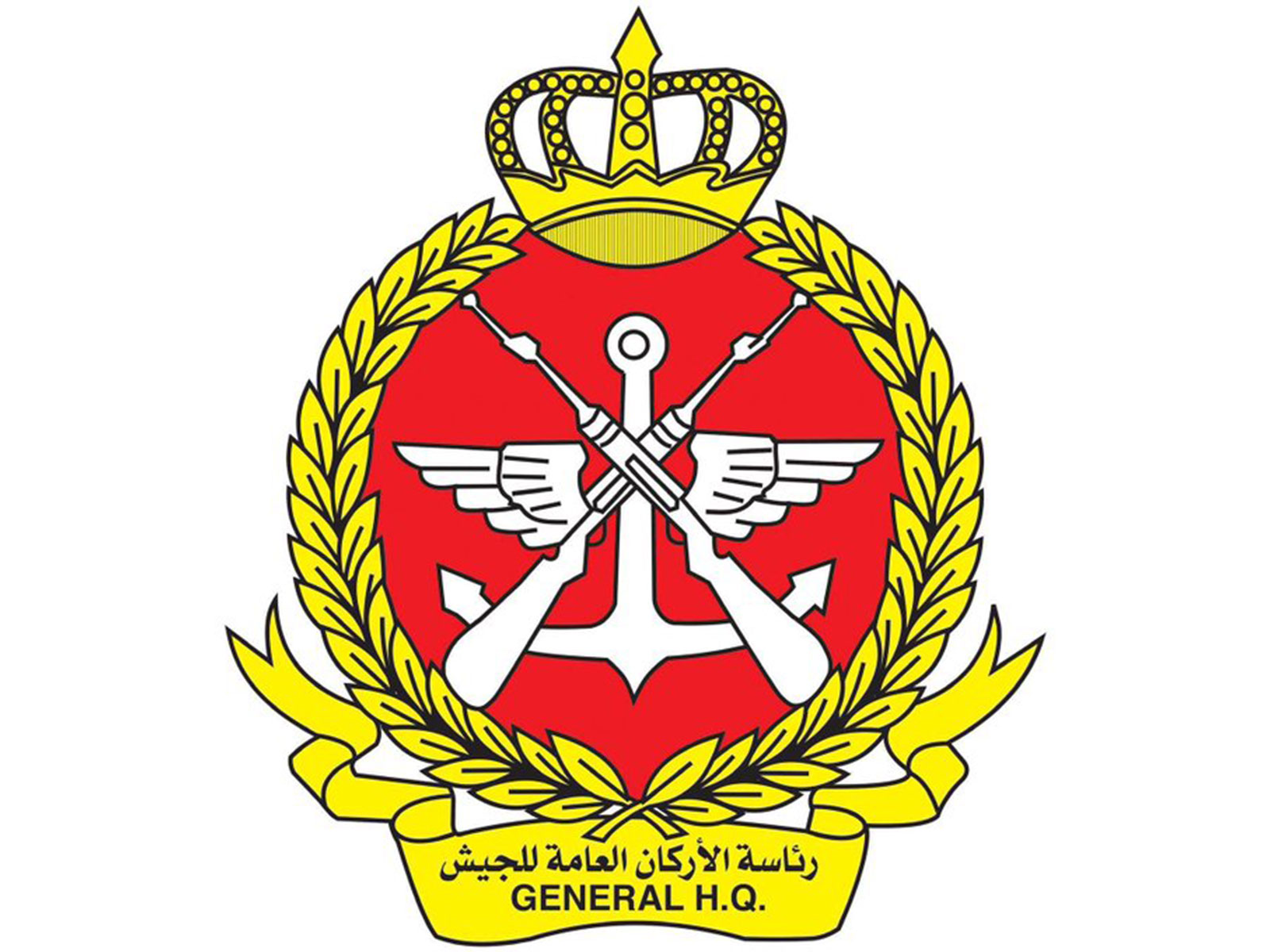 Emblem of the General Headquarters of the Kuwaiti Armed Forces. (Photo: X/@KuwaitArmyGHQ)