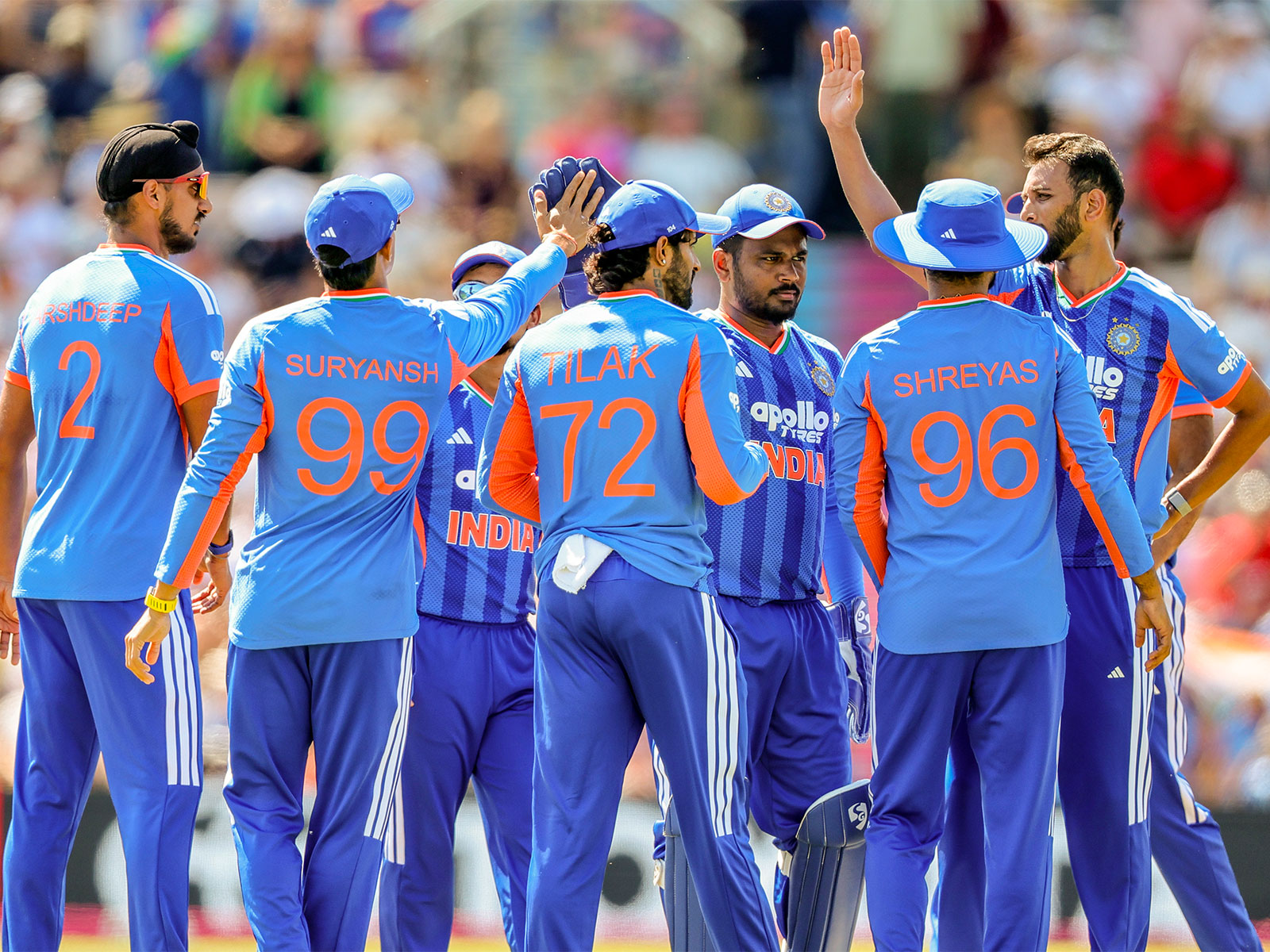 India players celebrating (Photo: ANI)
