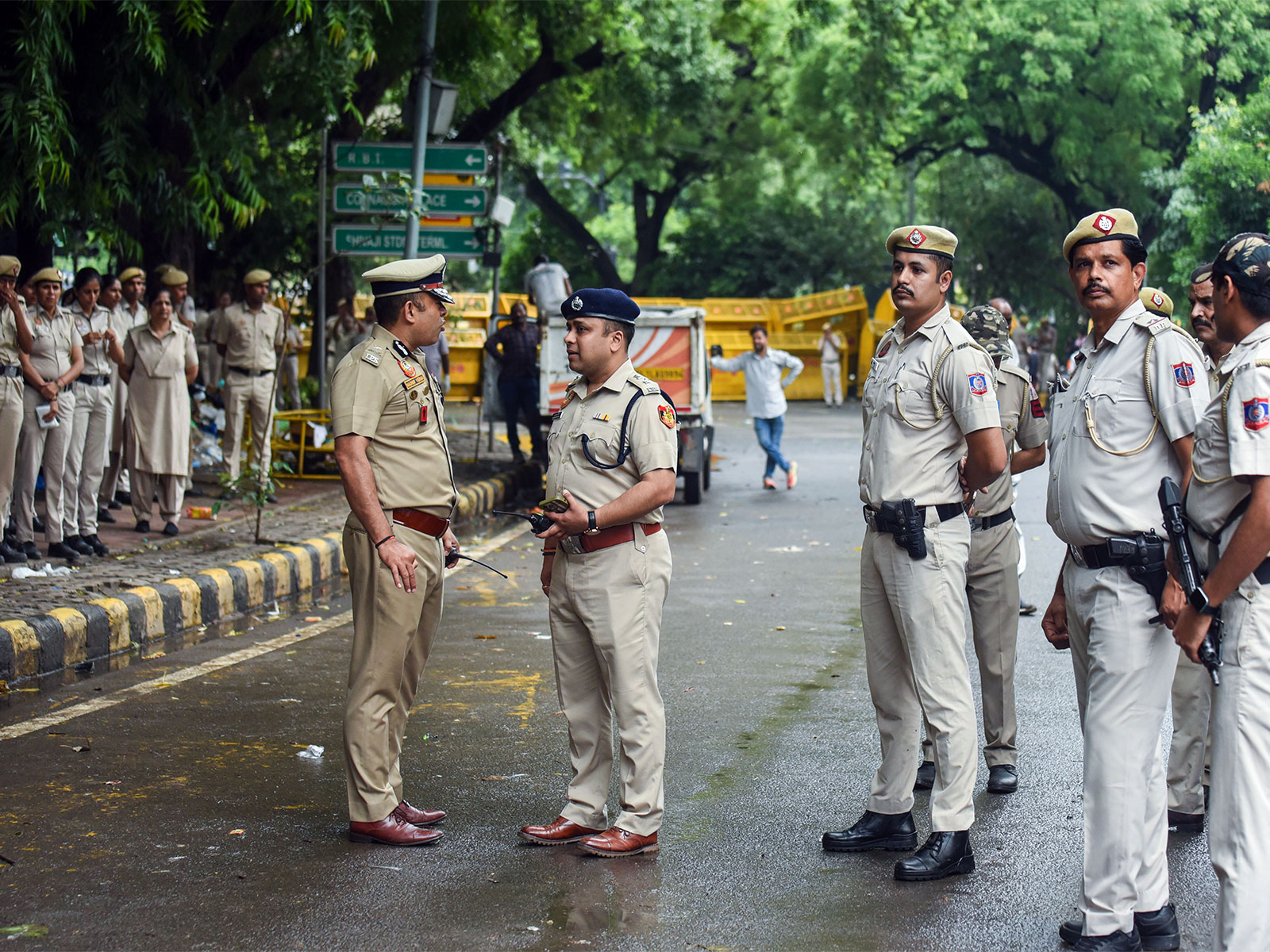 Delhi Polic heightened security at Jantar Mantar (File Photo/ANI