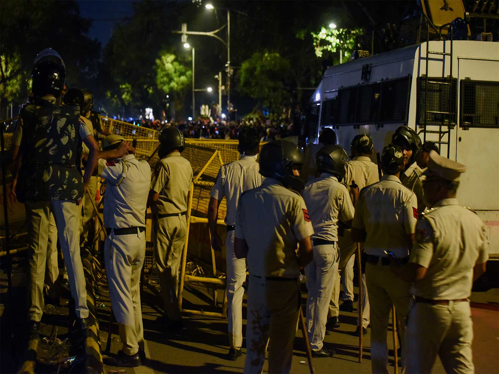 Delhi Police deployment around Jantar Mantar (Photo/ANI)