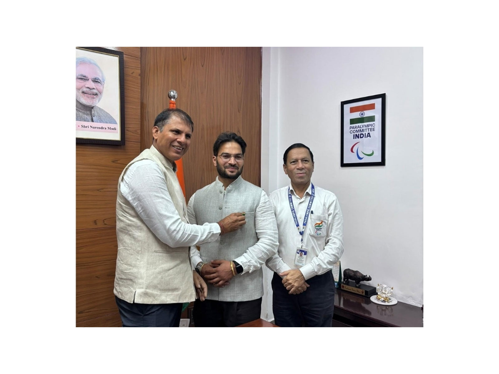 Yogesh Sharma (Shelly) Meets PCI President Devendra Jhajharia and Secretary General Jayawant GH to Discuss Strengthening Para Sports Initiatives