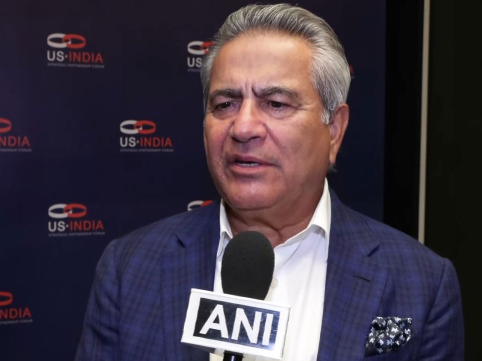 US-India Strategic Partnership Forum (USISPF) President and Chief Executive Officer (CEO) Mukesh Aghi (Photo/ANI)