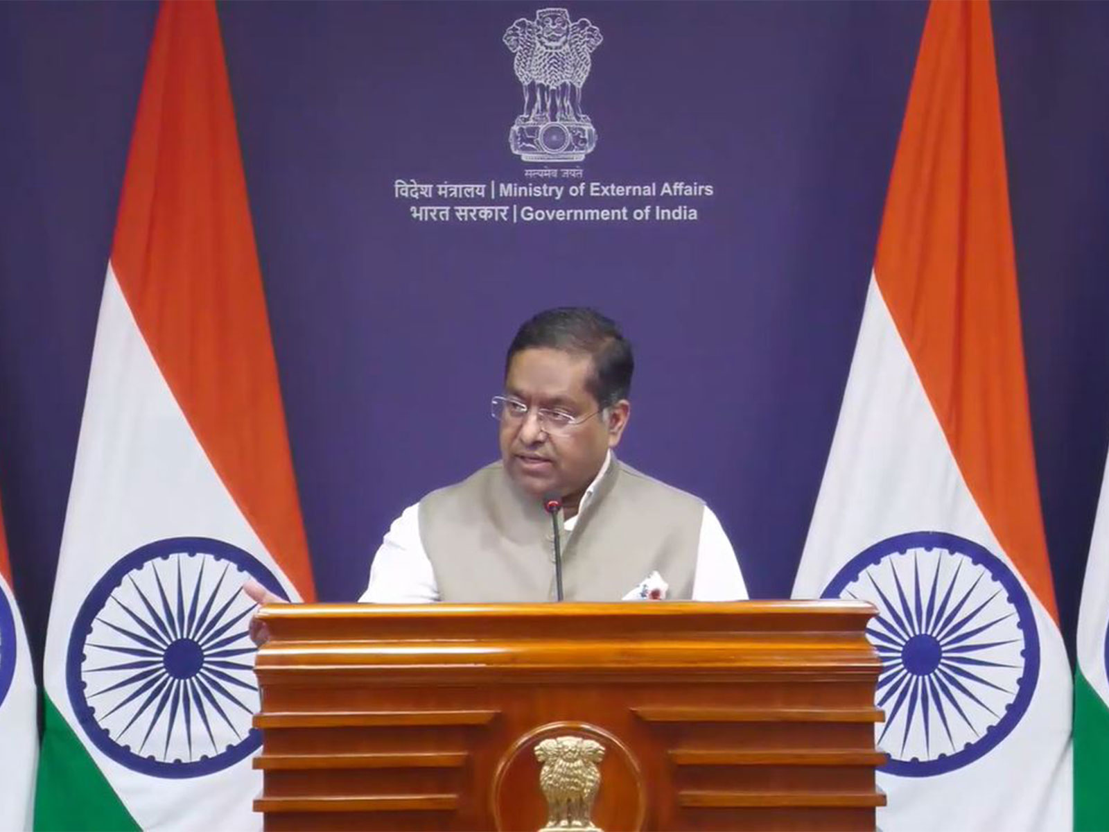 Ministry of External Affairs Spokesperson Randhir Jaiswal (Photo/Youtube)