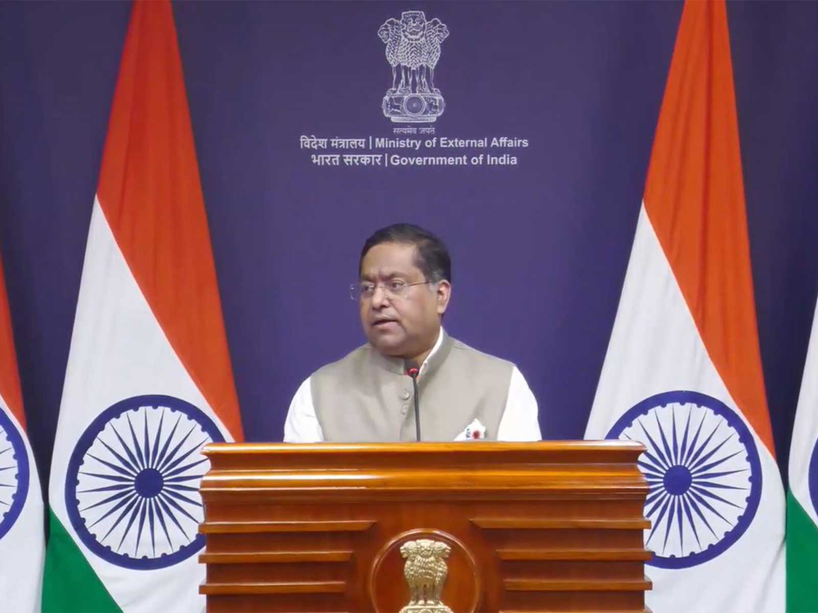 Ministry of External Affairs Spokesperson Randhir Jaiswal (Photo/Youtube)