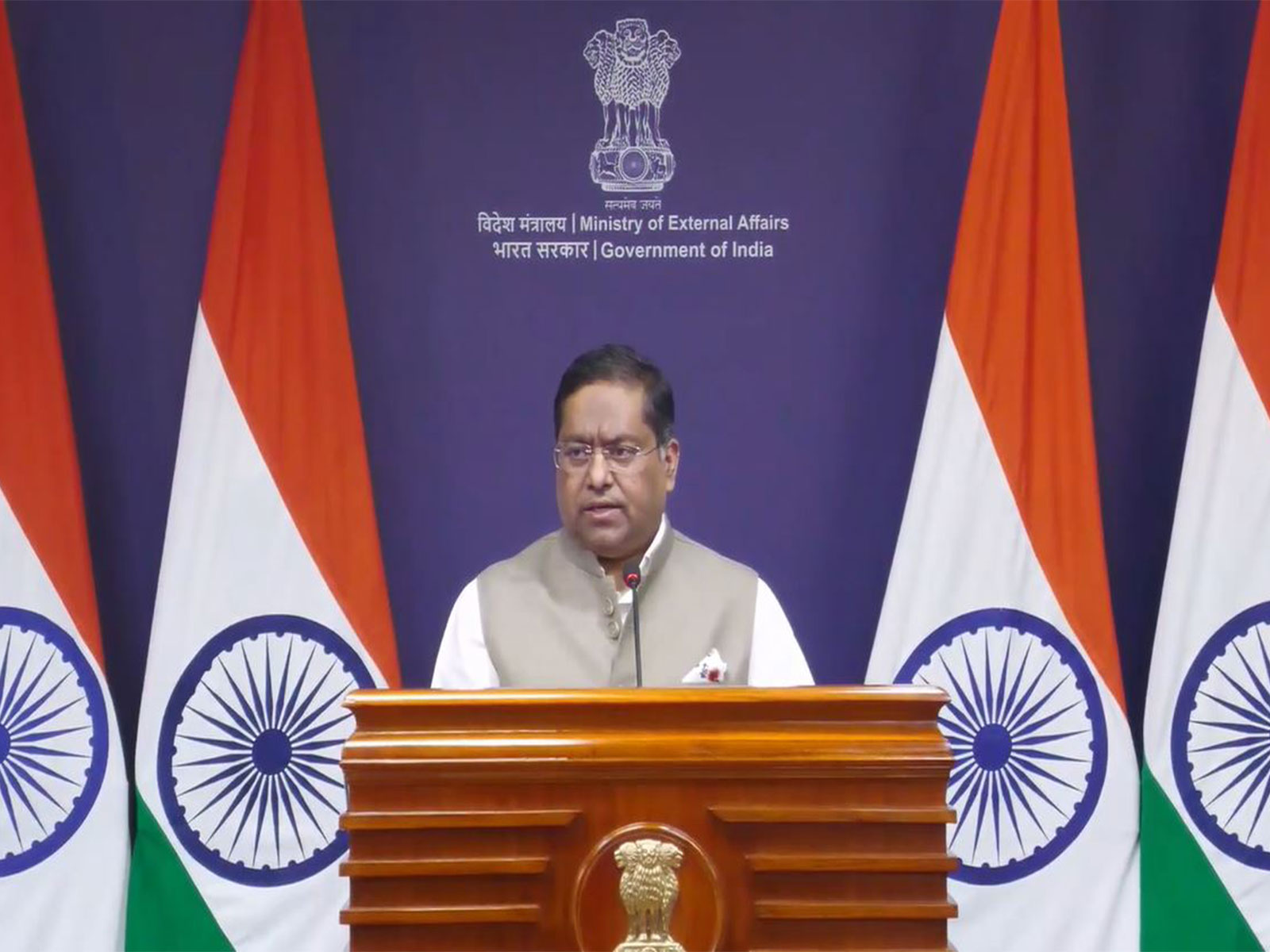 Ministry of External Affairs Spokesperson Randhir Jaiswal (Photo/Youtube)