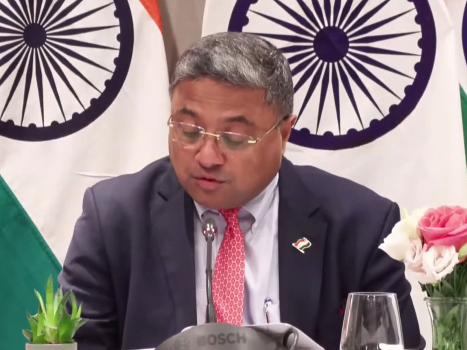  Secretary (West) in the Ministry of External Affairs (MEA), Sibi George (Photo/YouTube/MEA)