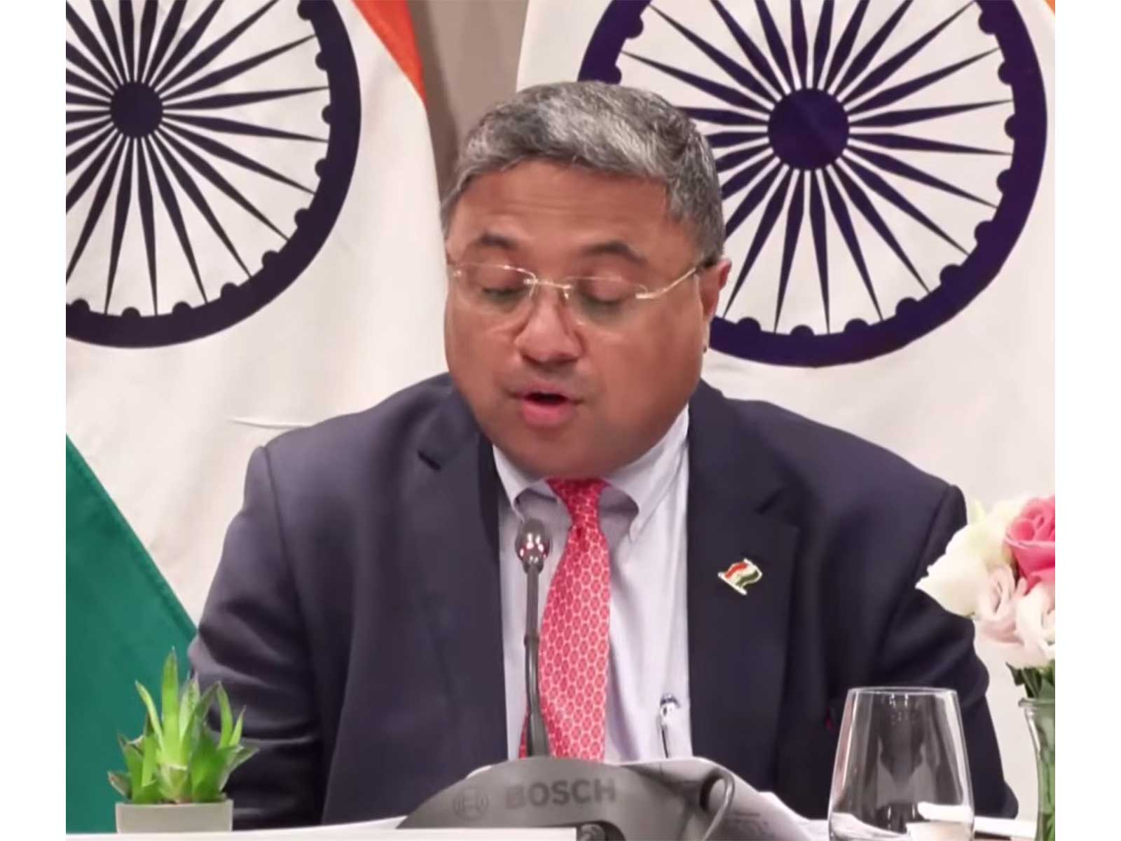 Secretary (West) in the Ministry of External Affairs (MEA), Sibi George (Photo/YouTube/MEA)