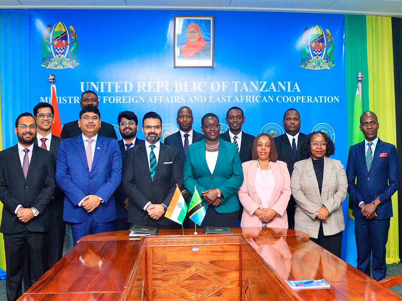 Visual from the 3rd Foreign Office Consultation (FOC) betwe@IndiainTanzania)