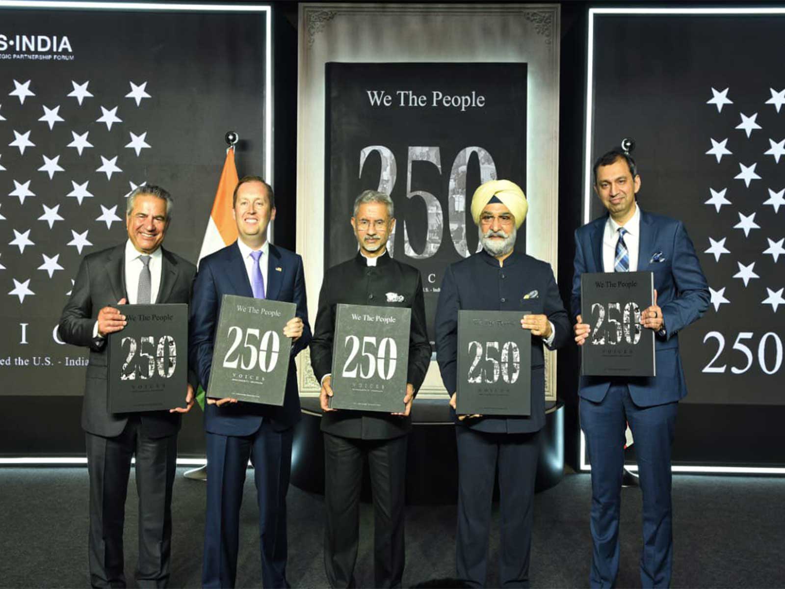 External Affairs Minister S Jaishankar unveils 'We The People - 250 Voices that Shaped US-India Relationship' (Photo/X/@DrSJaishankar)