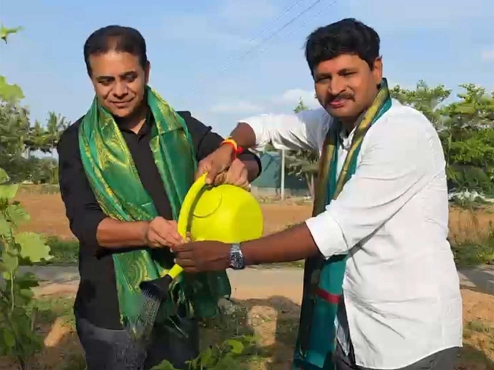 Green India Challenge launches 9th edition, Godavari Basin restoration mission to mark KTR's 50th birthday (Photo/ANI)