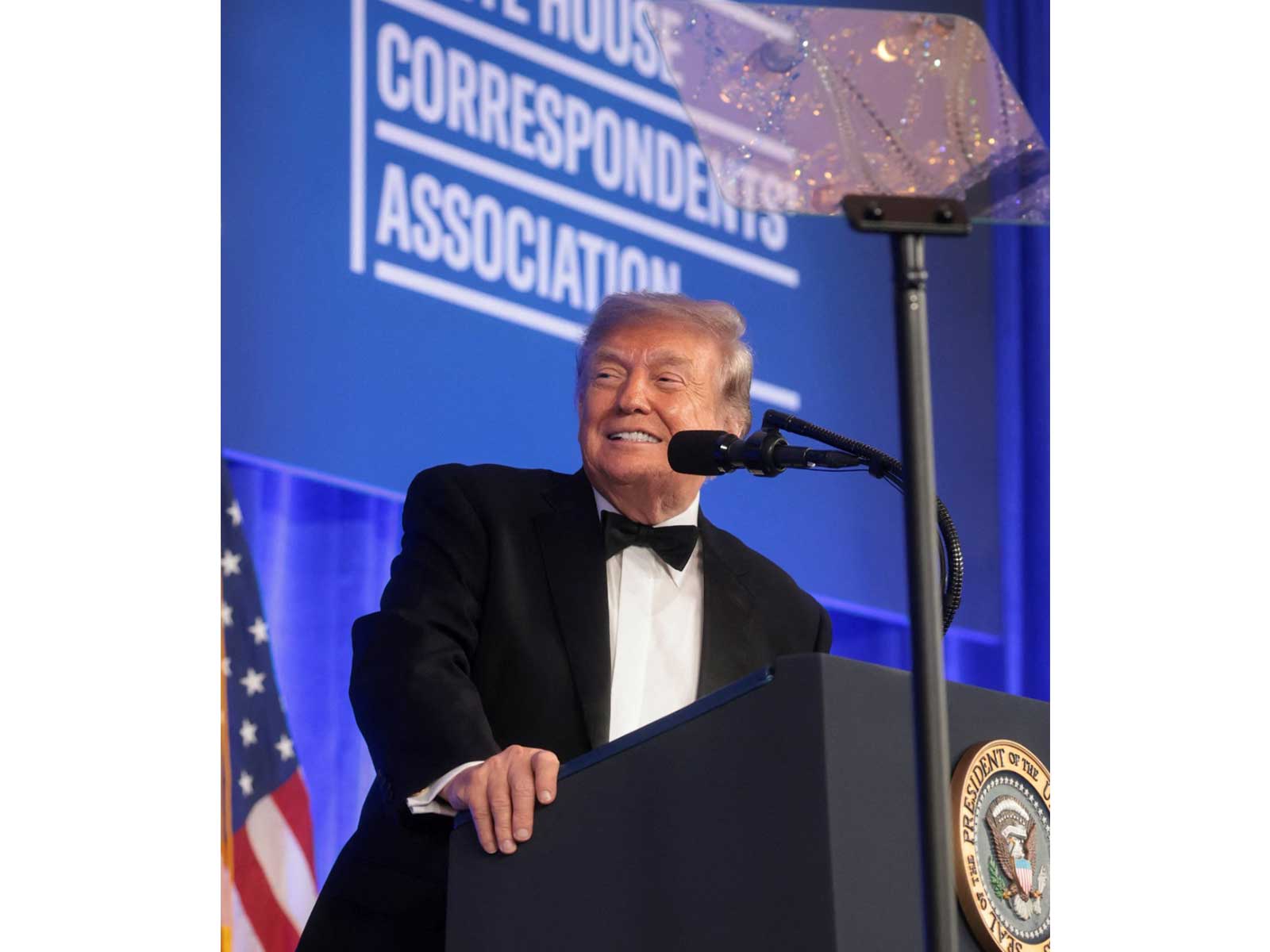 US President Donald Trump at WHCA Dinner (Photo/Reuters)