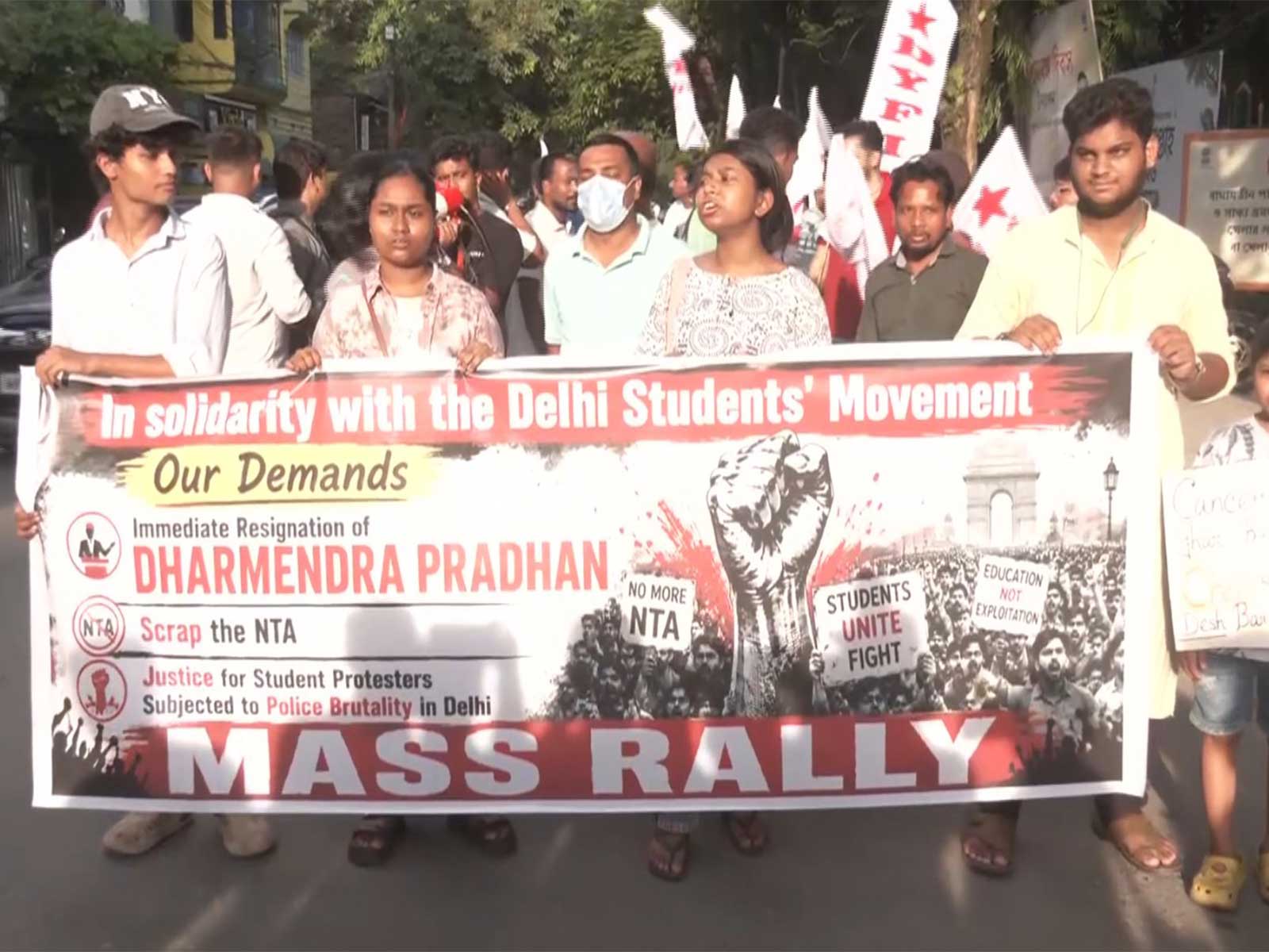 DYFI rally in Siliguri (Photo/ANI)