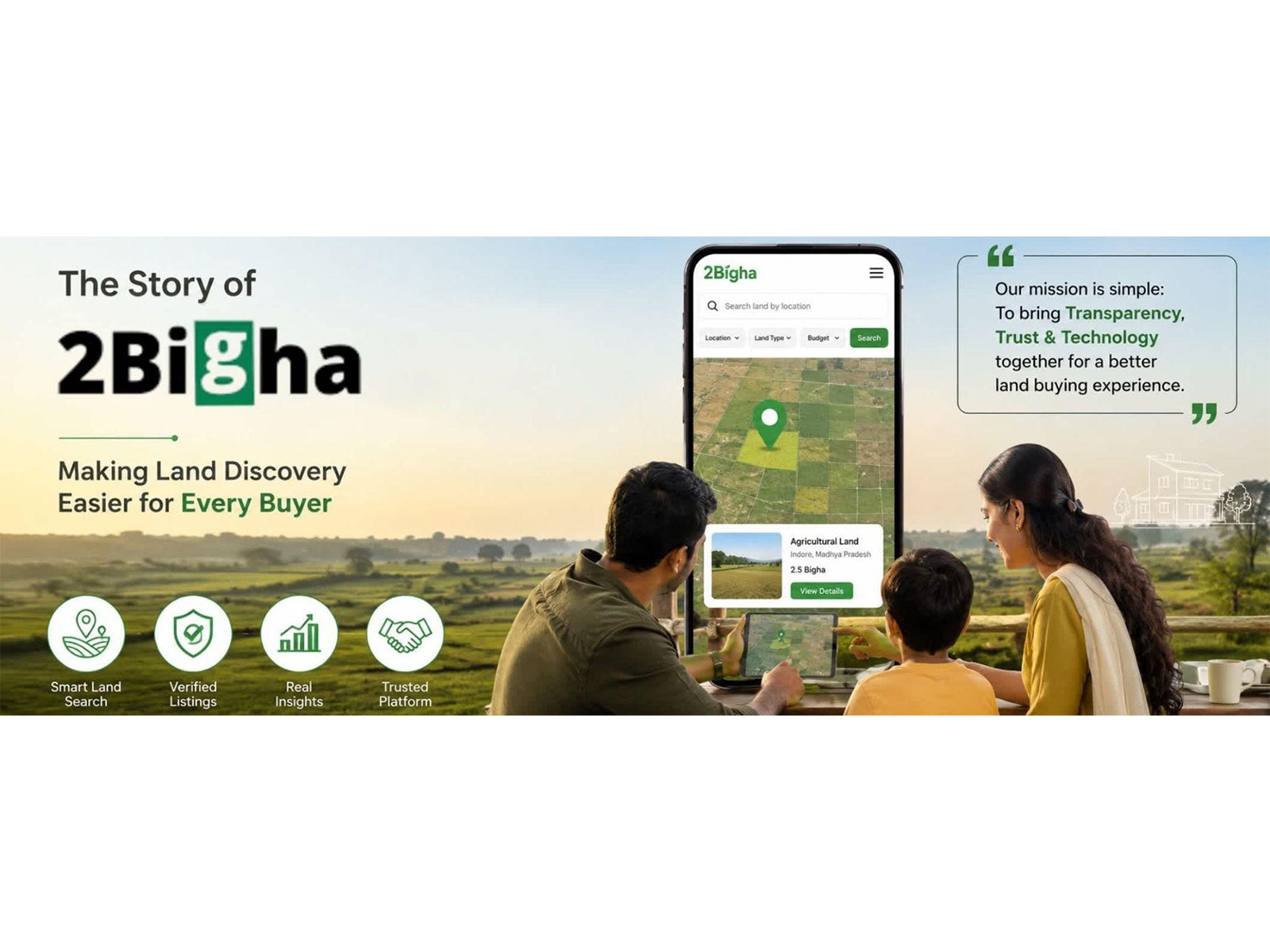 The Story of 2Bigha: Making Land Discovery Easier for Every Buyer