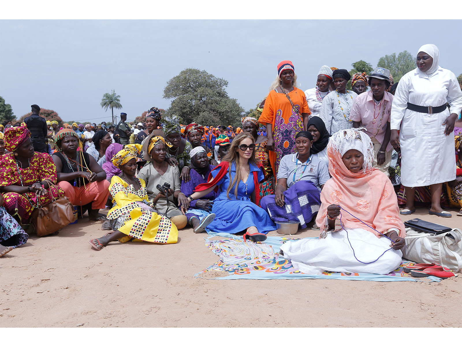 Dr. Rasha Kelej, Merck Foundation CEO during her visit to The Gambia for the launch of More Than a Mother Campaign in partnership with the First Lady of Gambia