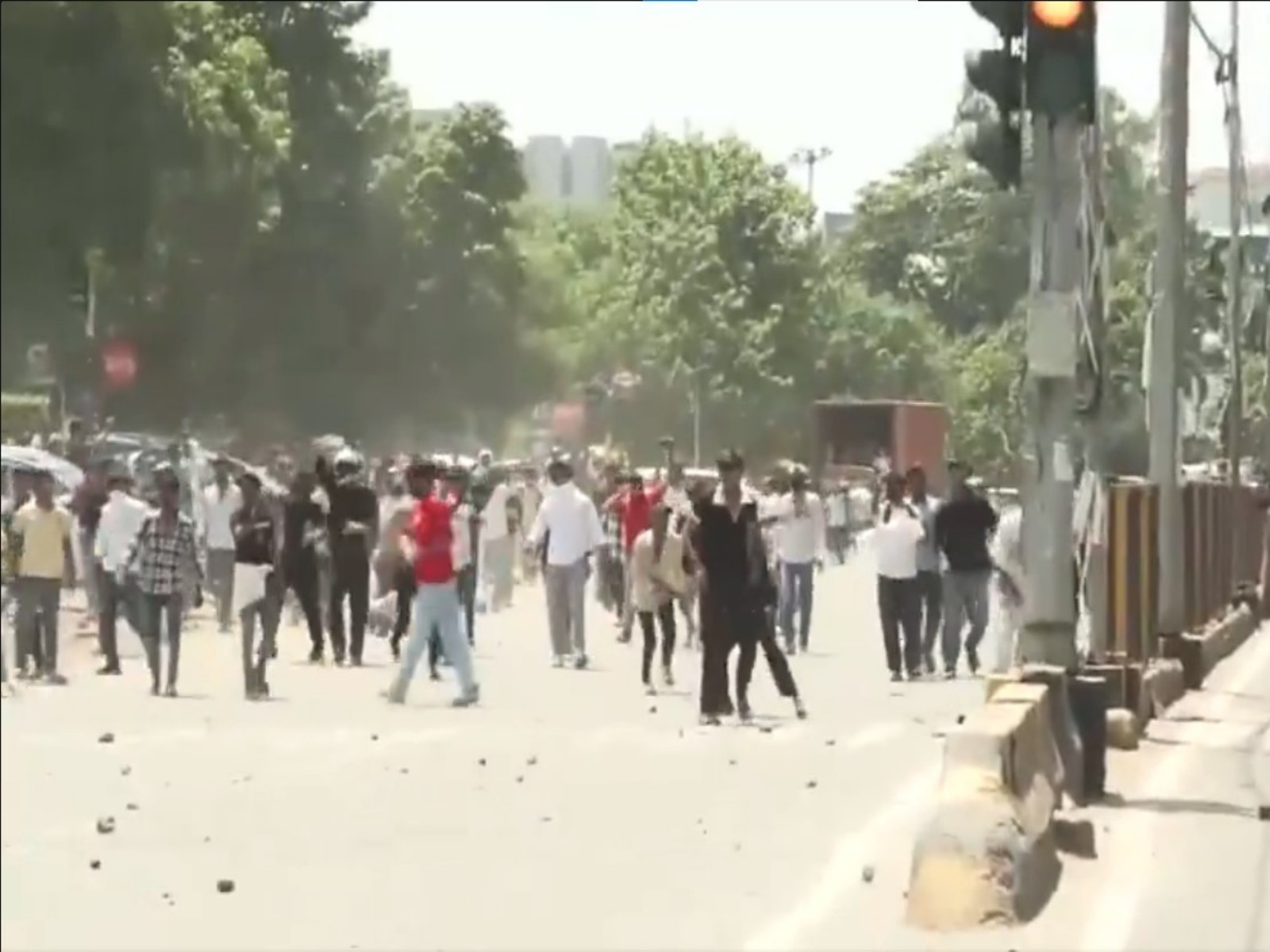 Visual from protest (Photo/ANI)