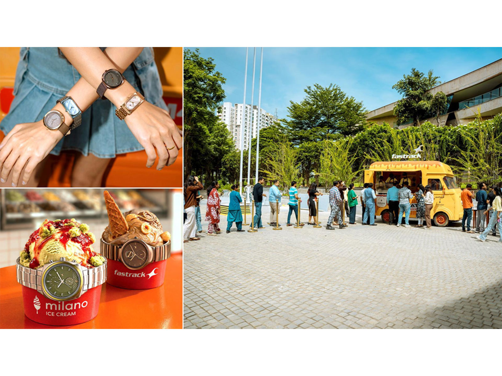 To launch its Gelato Maxxing Analogue Watch Collection, Fastrack partnered with Milano Ice Cream, bringing a Gelato Truck with complimentary scoops across Bengaluru