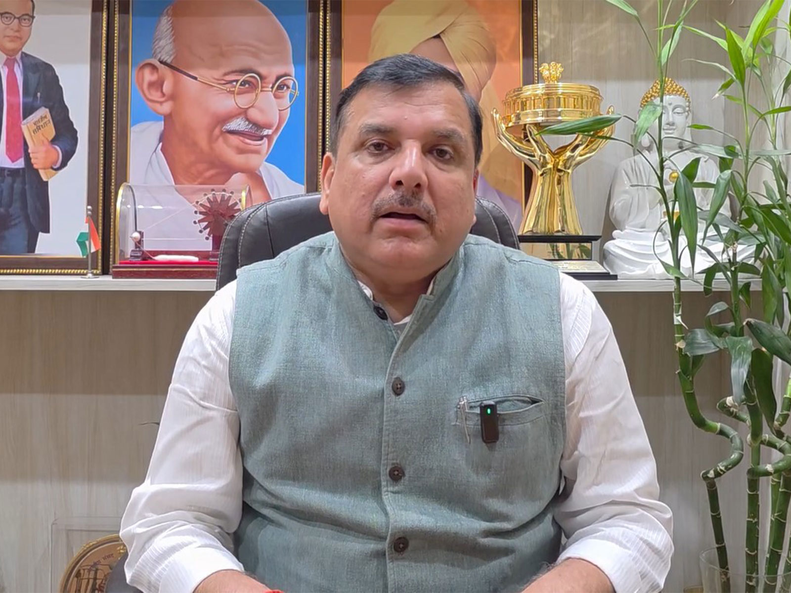 AAP MP Sanjay Singh (Photo/@SanjayAzadSln)
