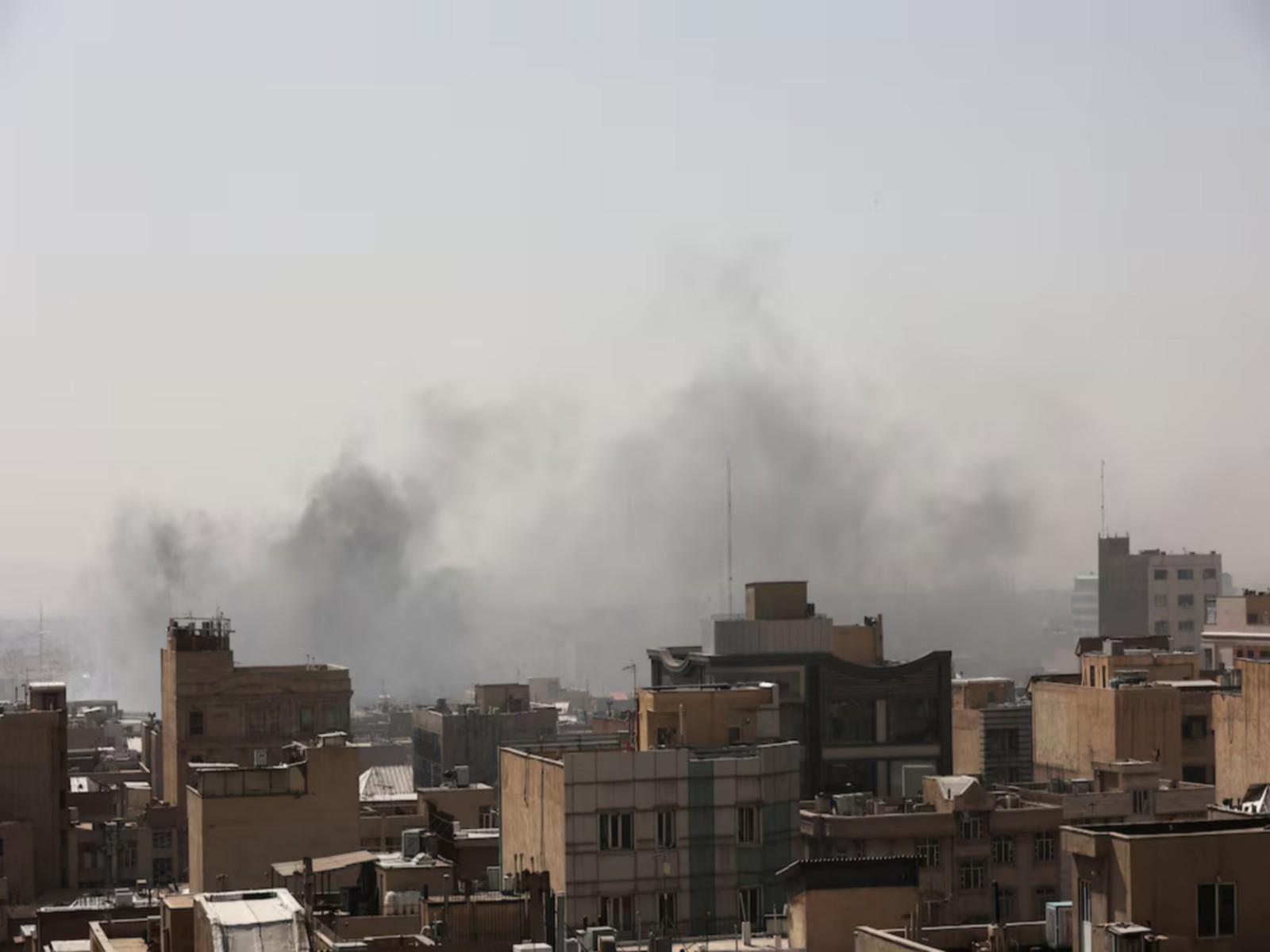 Smoke rises over Tehran following an explosion in the Iranian capital. (File Photo/Reuters)