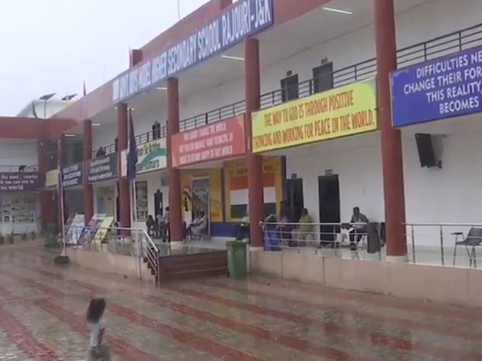 Flood-affected families relocated to rehabilitation centre in Rajouri (Photo/ANI)