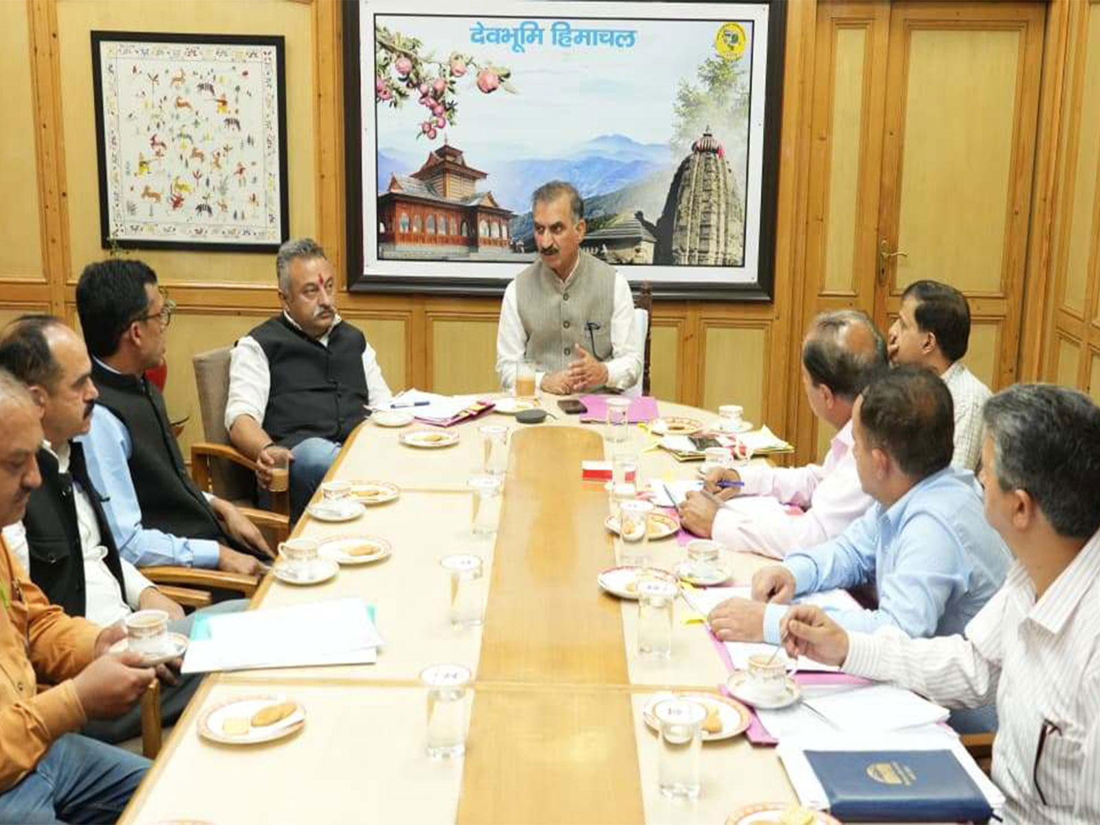 Himachal CM Sukhu reviews investment reforms following NITI Aayog's frontrunner ranking (Photo: Himachal CMO)