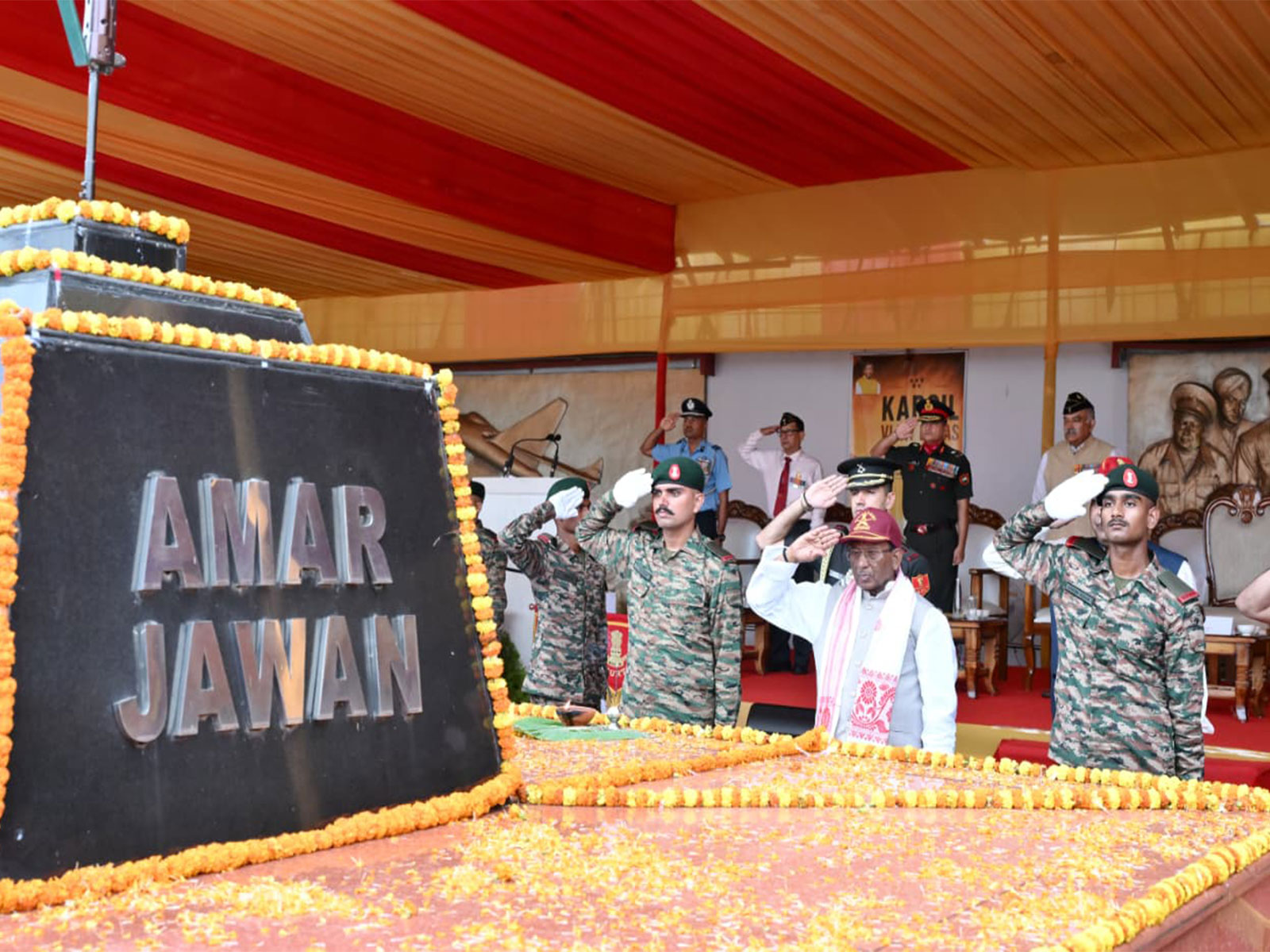Assam Governor pays tributes to the martyrs on the occasion of Kargil Vijay Diwas (Photo/ANI) 