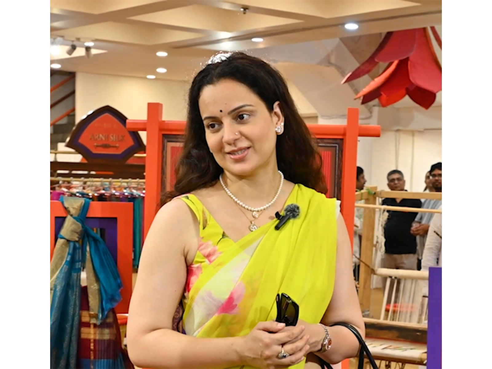 Kangana Ranaut at Weaves of India Festival (Photo/ANI)