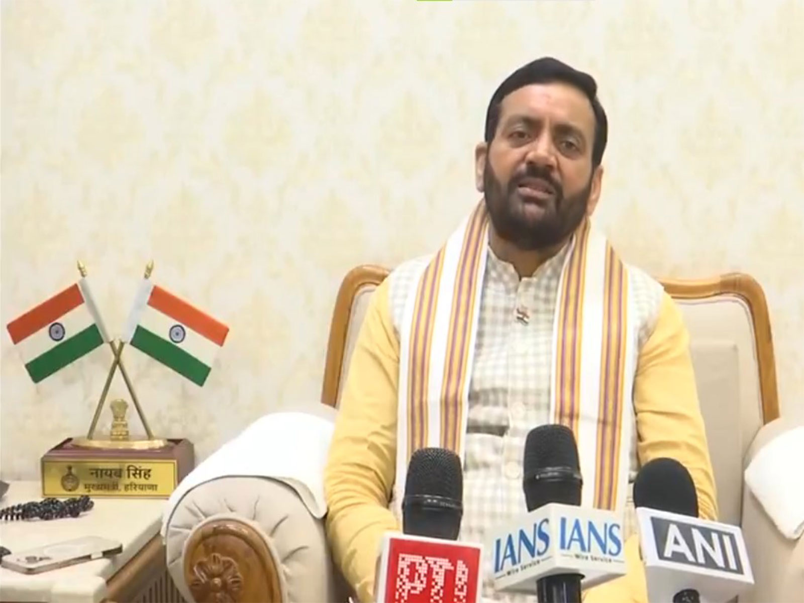 Haryana Chief Minister Nayab Singh Saini (Photo/ANI) 