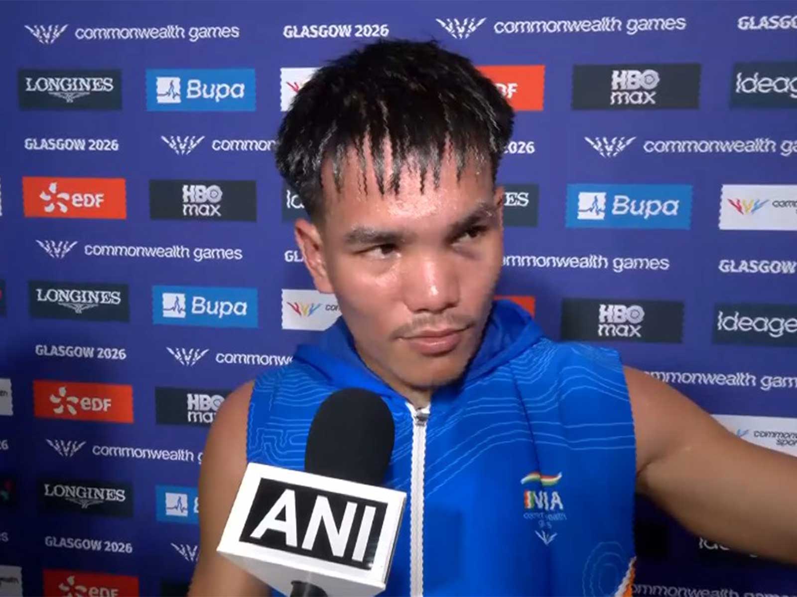 Indian boxer Jadumani at CWG 2026 (Photo: ANI)