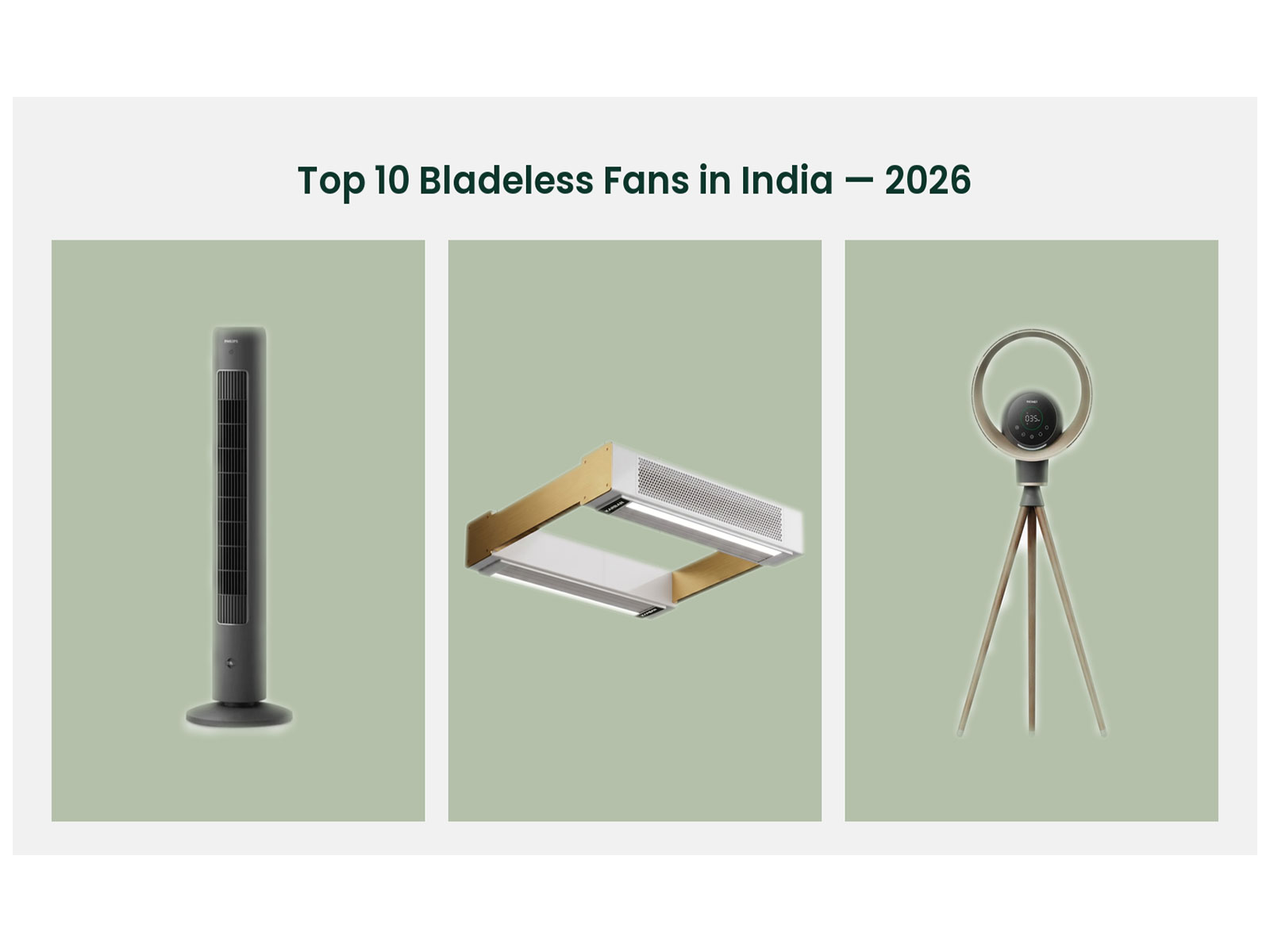 Top 10 Bladeless Fans in India in 2026