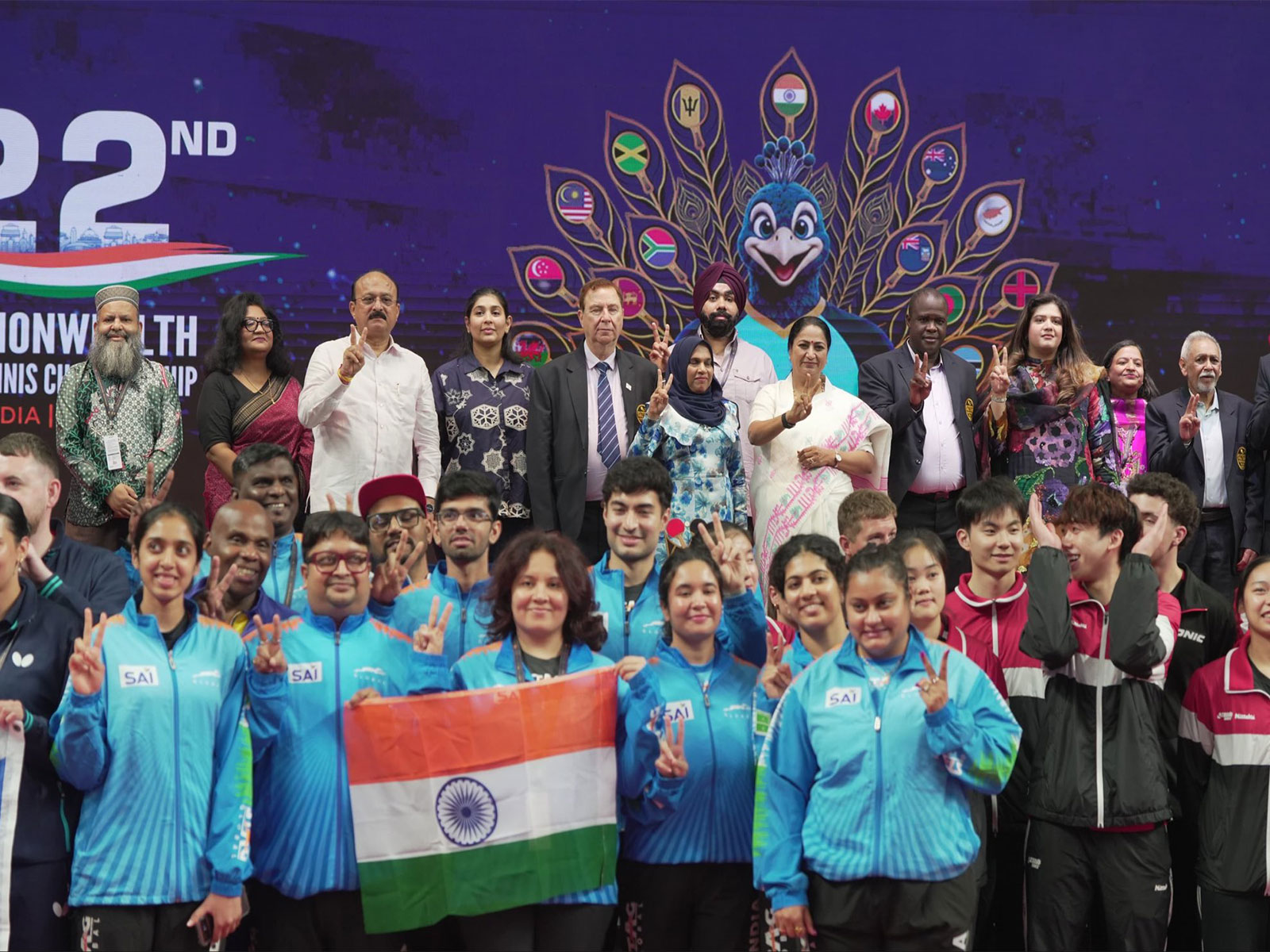 Delhi CM Rekha Gupta inaugurates 22nd Commonwealth Table Tennis Championship. (Photo:X/@gupta_rekha)