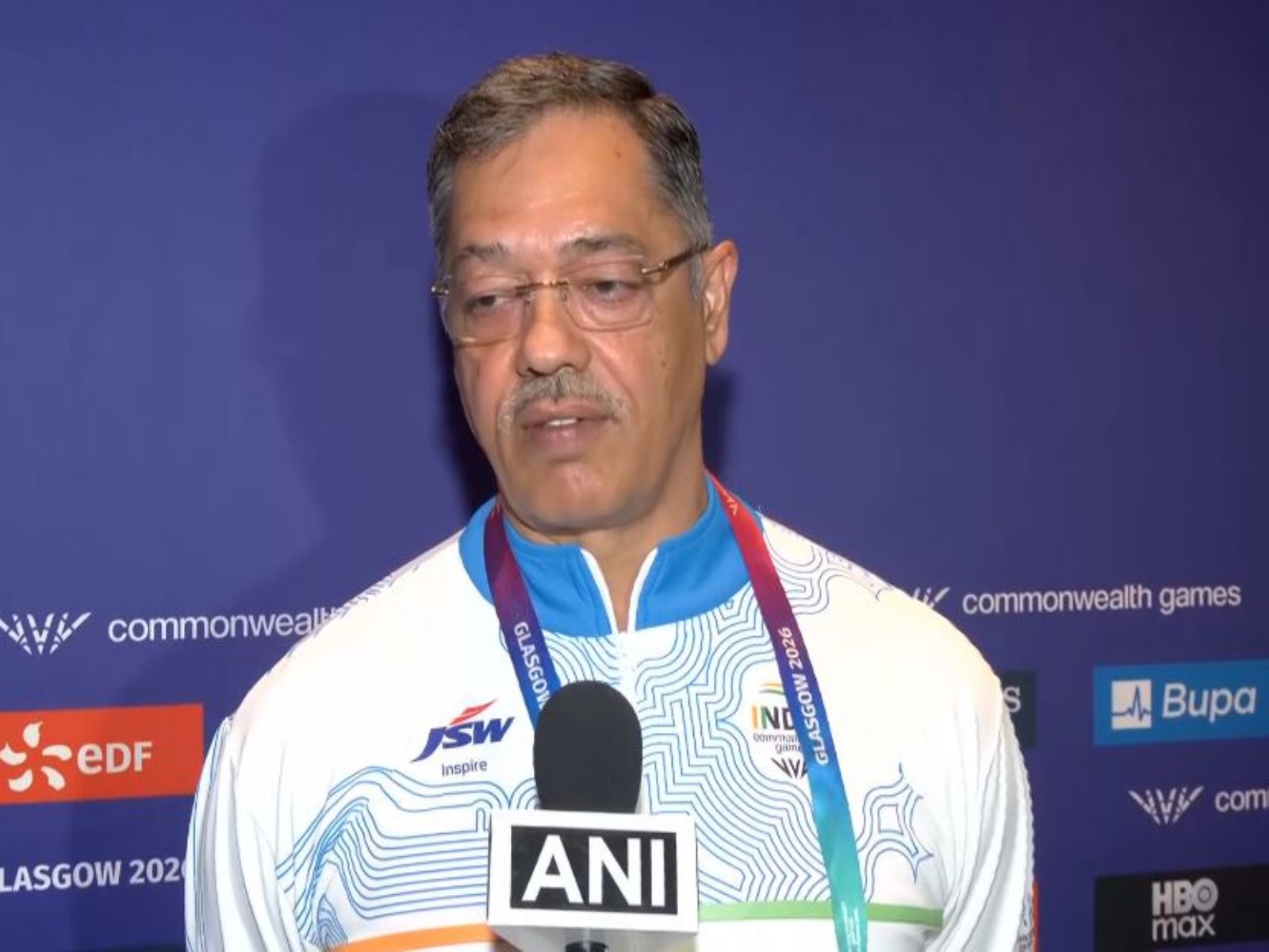 Chief National Coach of the Indian weightlifting team, Vijay Sharma (Photo: ANI)