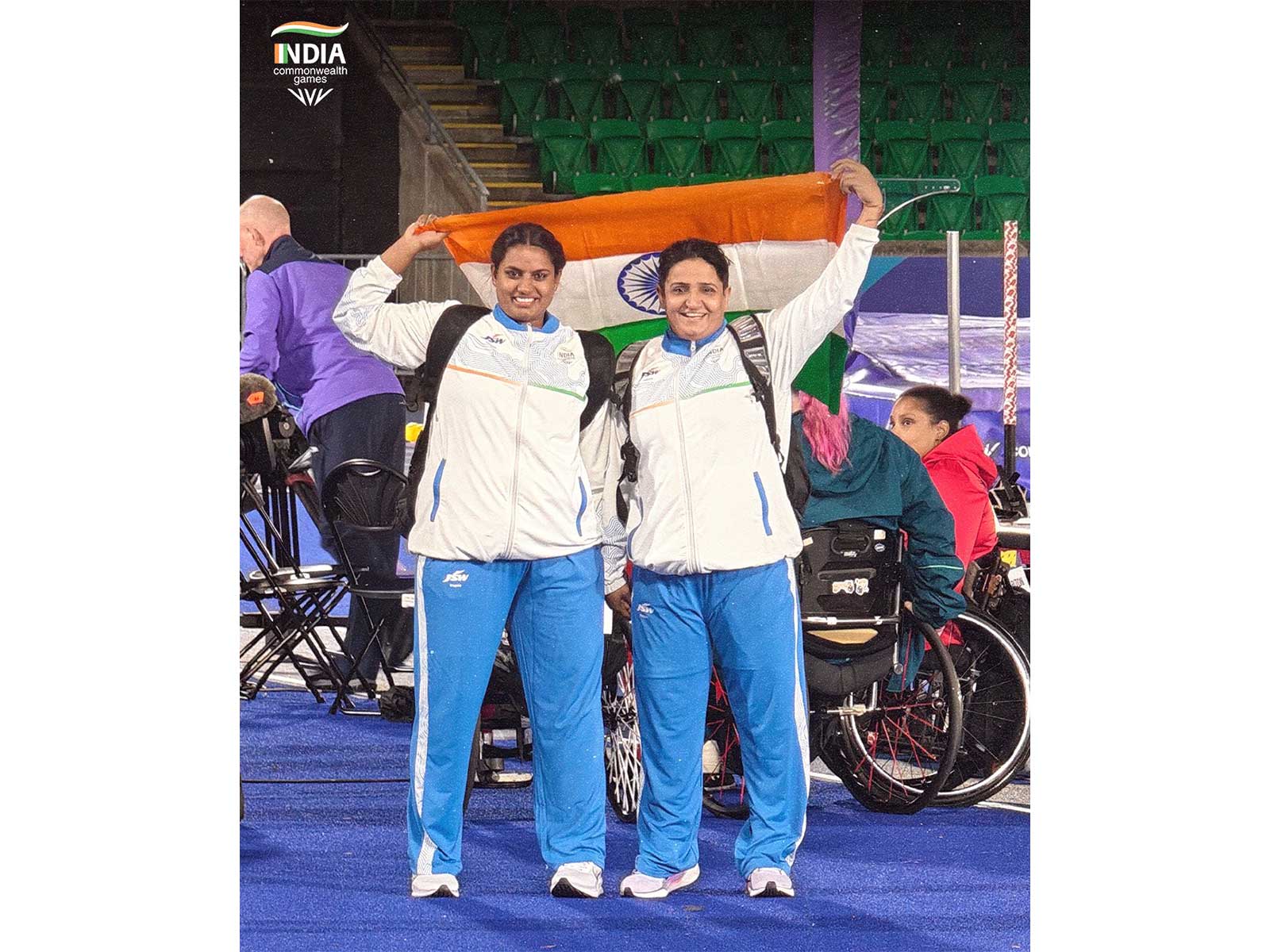 Commonwealth Games 2026 bronze medallist Shilpa Shyla (L) with gold medal winner Sharmila (Photo: X/ @WeAreTeamIndia)