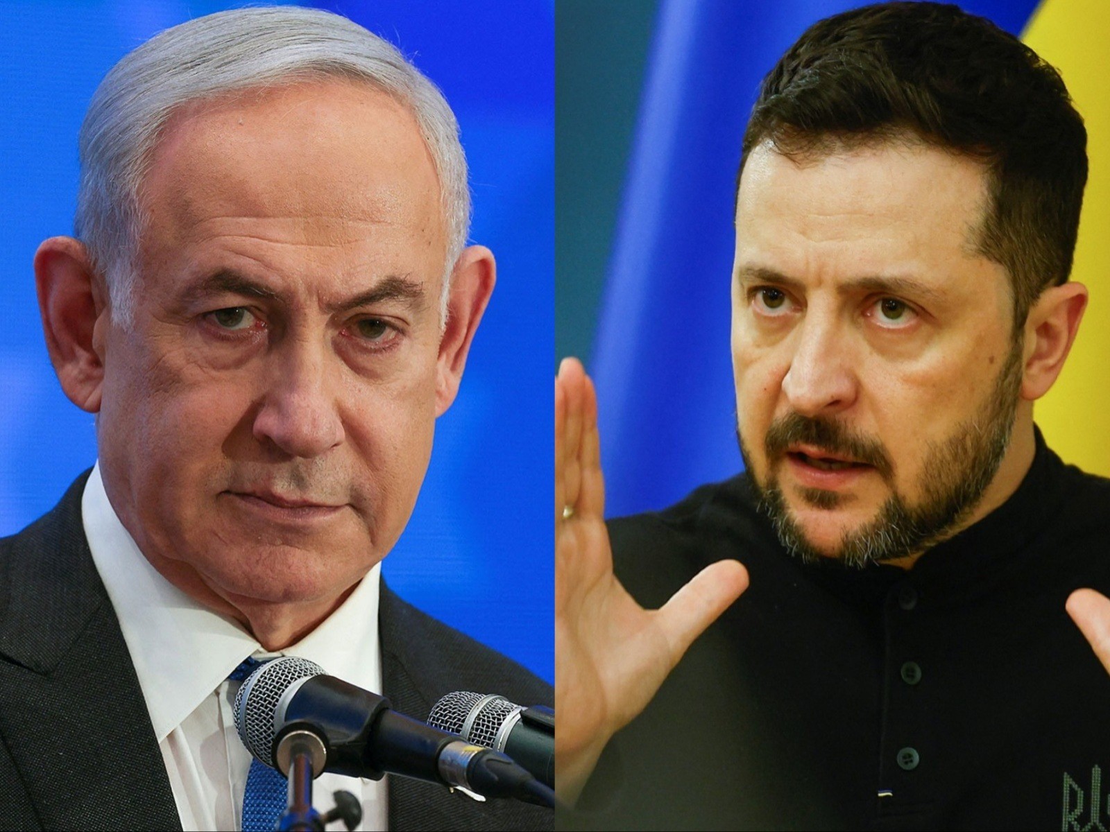 Israeli Prime Minister Benjamin Netanyahu and Ukrainian President Volodymyr Zelensky (File Photo/Reuters)