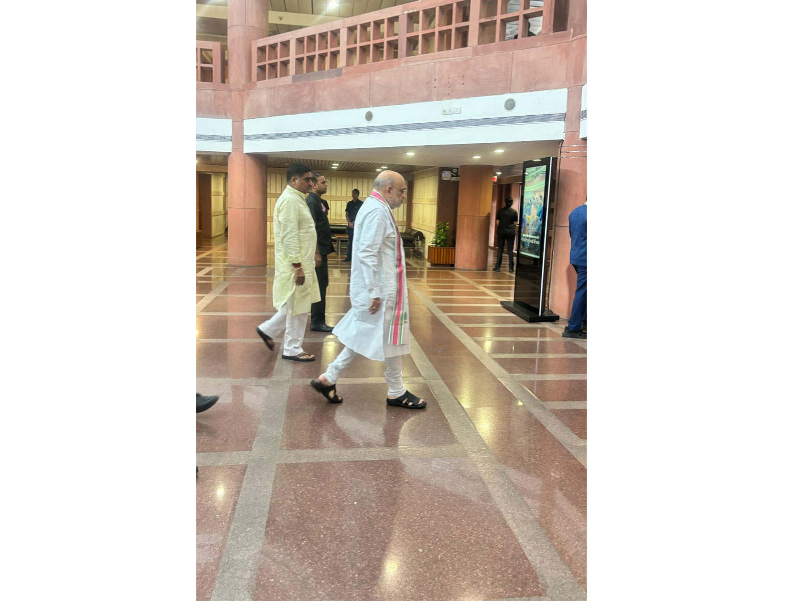 Union Home Minister Amit Shah arrives for the meeting (Photo/ANI)