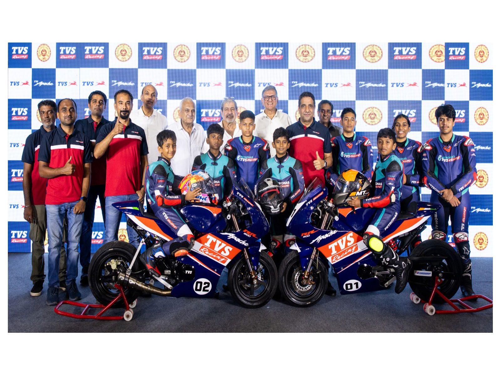 The TVS Apache Junior Programme is designed to offer structured racing training to young riders between the ages of 10 and 14. (Photo: TVS Motor Company)