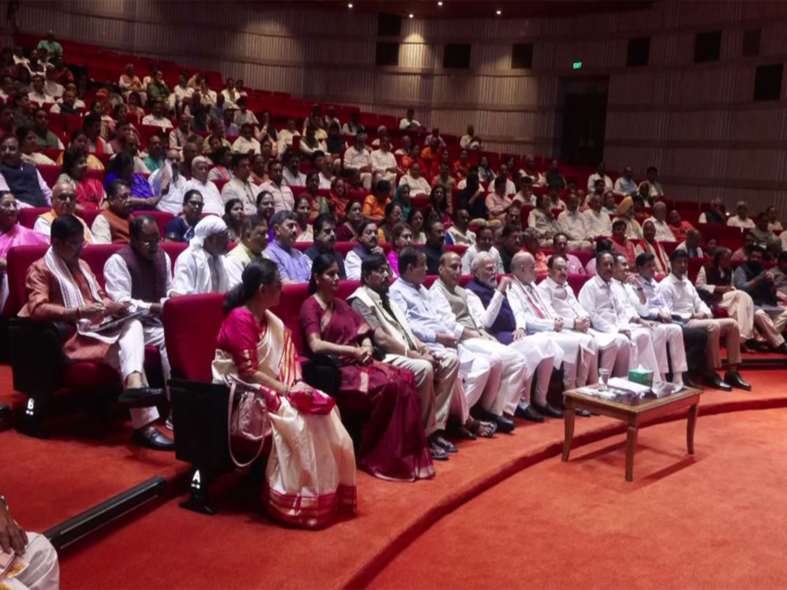 Visual from the NDA Mangal Milan meeting (Photo/ANI)