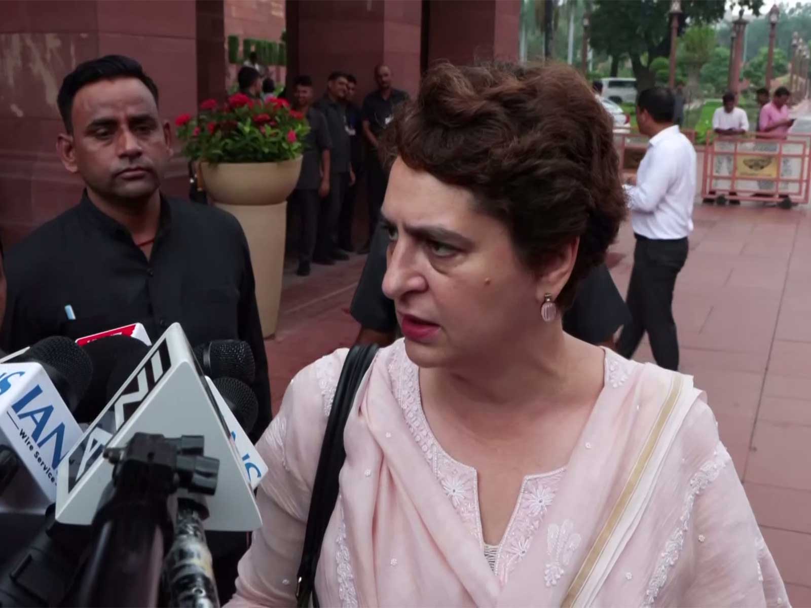 Congress Lok Sabha MP Priyanka Gandhi Vadra (Photo/ANI)
