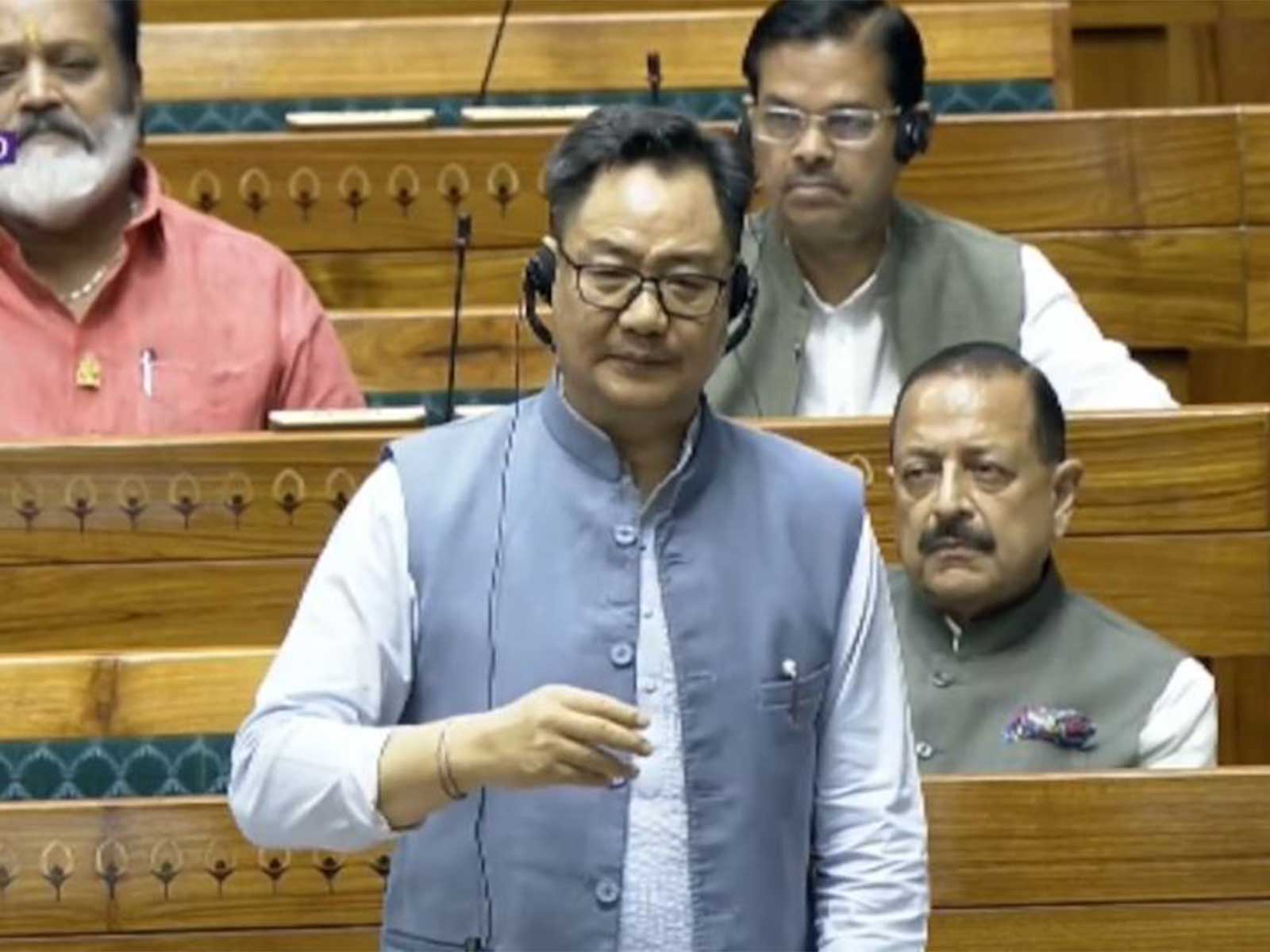 Parliamentary Affairs Minister Kiren Rijiju (Photo/Sansad TV)