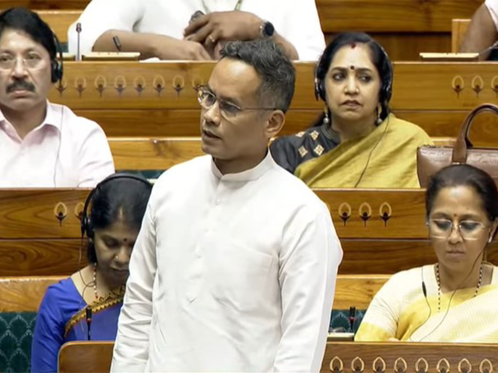  Congress MP Gaurav Gogoi in Lok Sabha (Photo/ Sansad TV)