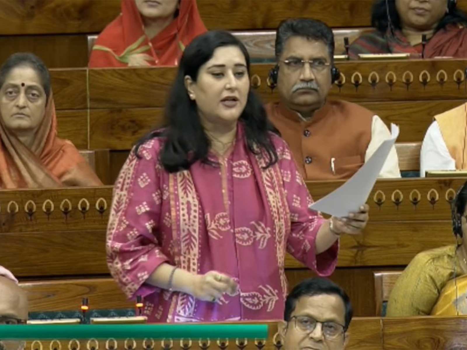 BJP MP Bansuri Swaraj (Photo/Sansad TV)