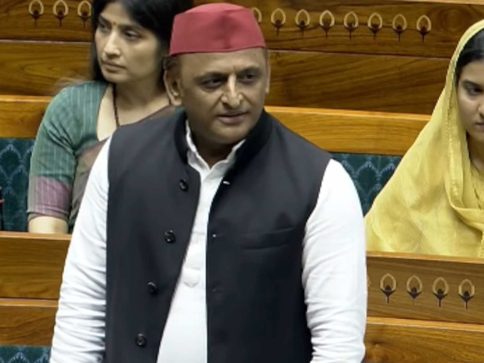 Samajwadi Party chief Akhilesh Yadav speaks in Lok Sabha (Photo/SansadTV)